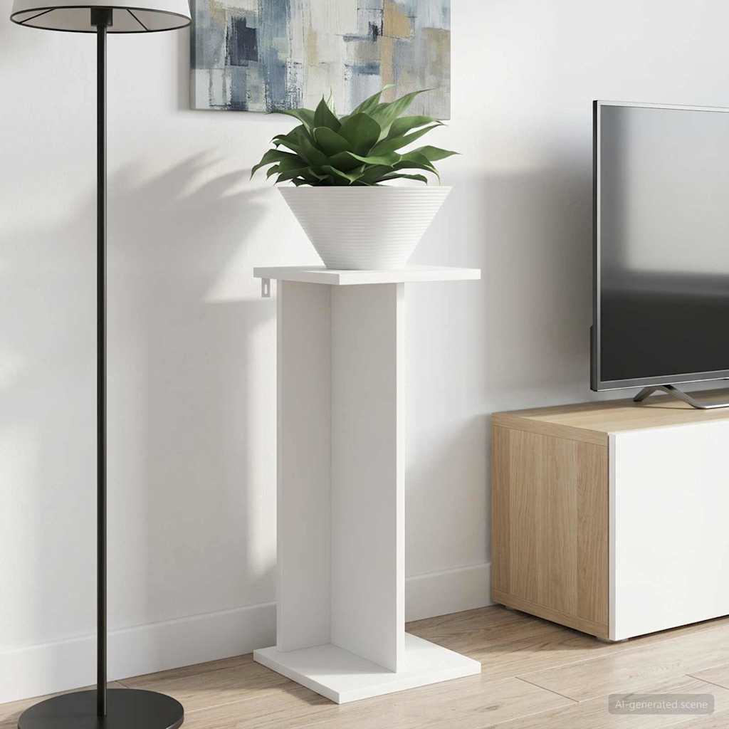 Supporto per piante 2 pz Bianco 25 x 25,5 x 60,5 cm