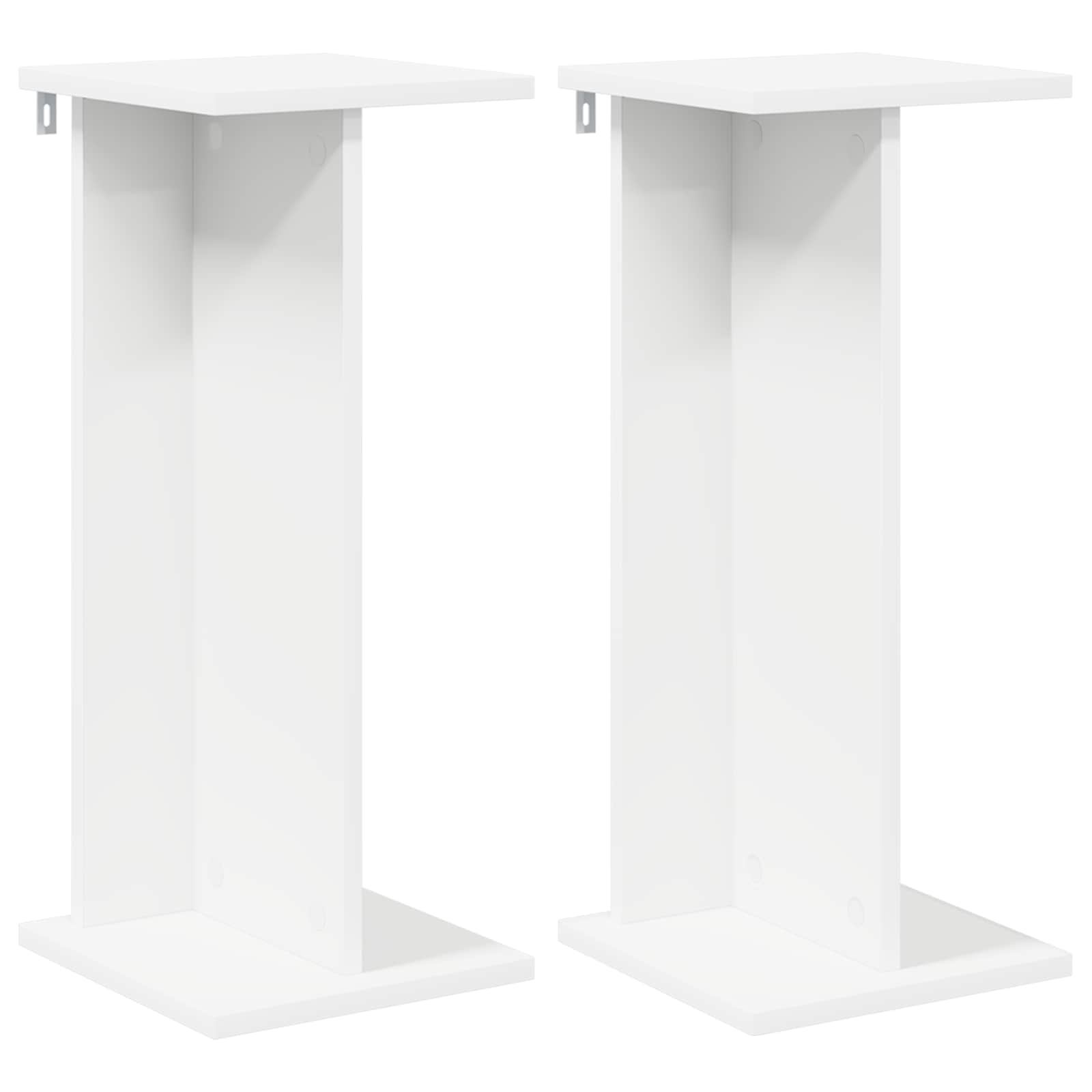Supporto per piante 2 pz Bianco 25 x 25,5 x 60,5 cm