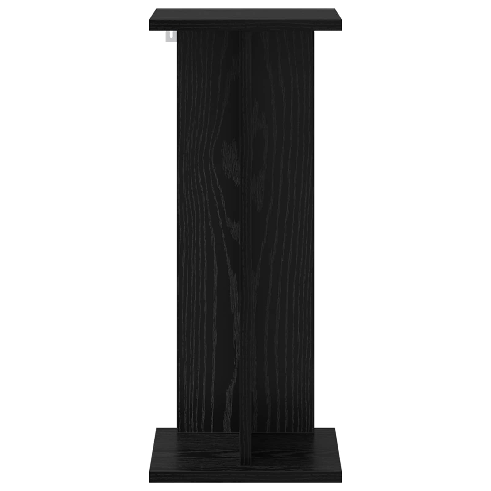 Supporto per piante 2 pz Rovere Nero 25 x 25,5 x 60,5 cm