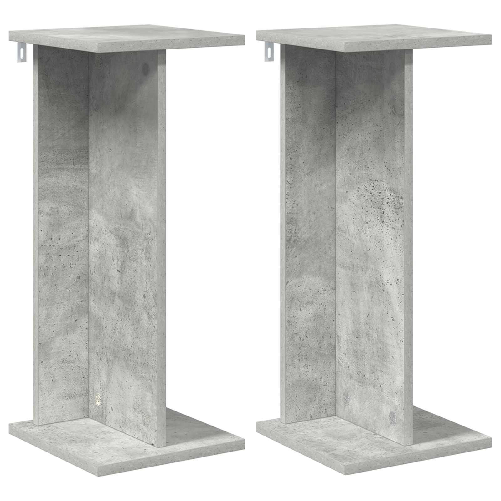 Supporto per piante 2 pz Grigio Cemento 25 x 25,5 x 60,5 cm