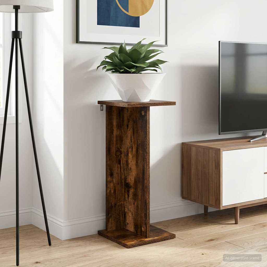 Supporto per piante Rovere Fumo 25 x 25,5 x 60,5 cm