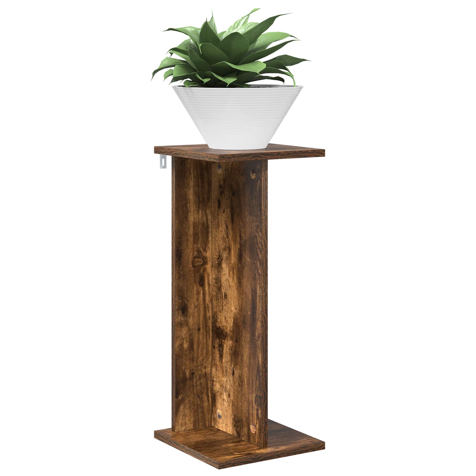 Supporto per piante 2 pz Rovere Fumo 25 x 25,5 x 60,5 cm