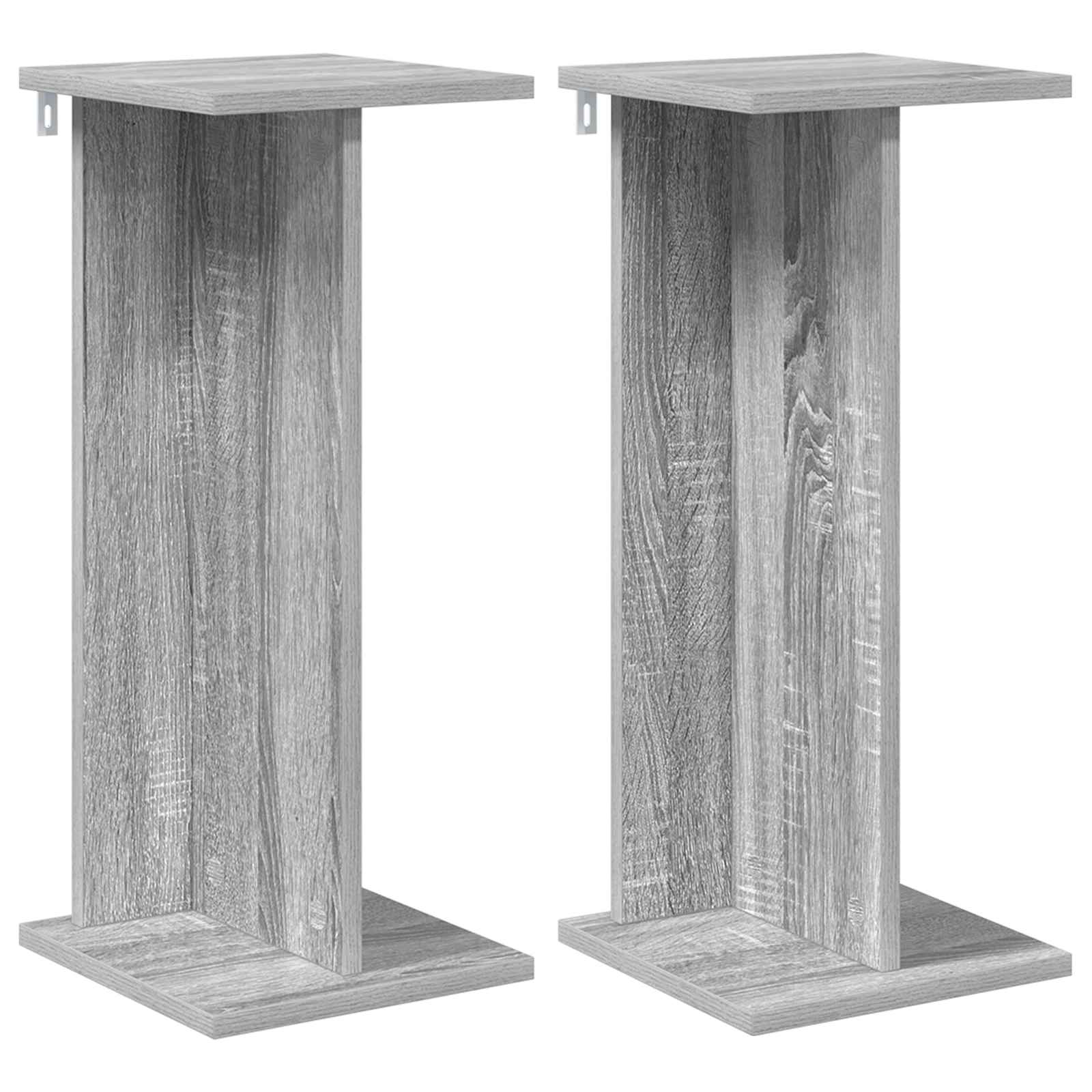 Supporto per piante 2 pz Sonoma grigio 25 x 25,5 x 60,5 cm