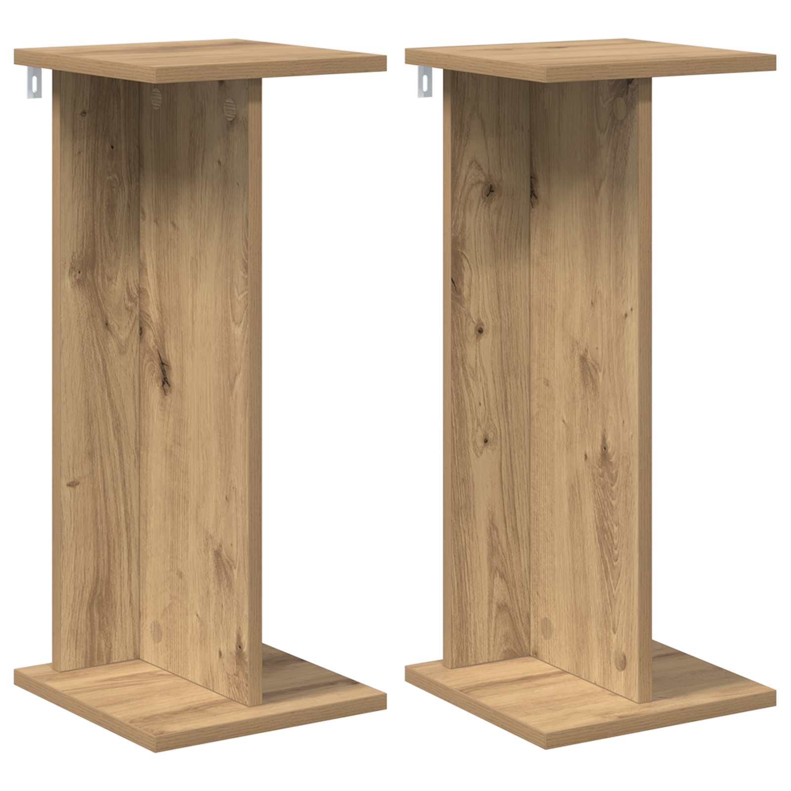 Supporto per piante 2 pz Rovere Artigianale 25 x 25,5 x 60,5 cm