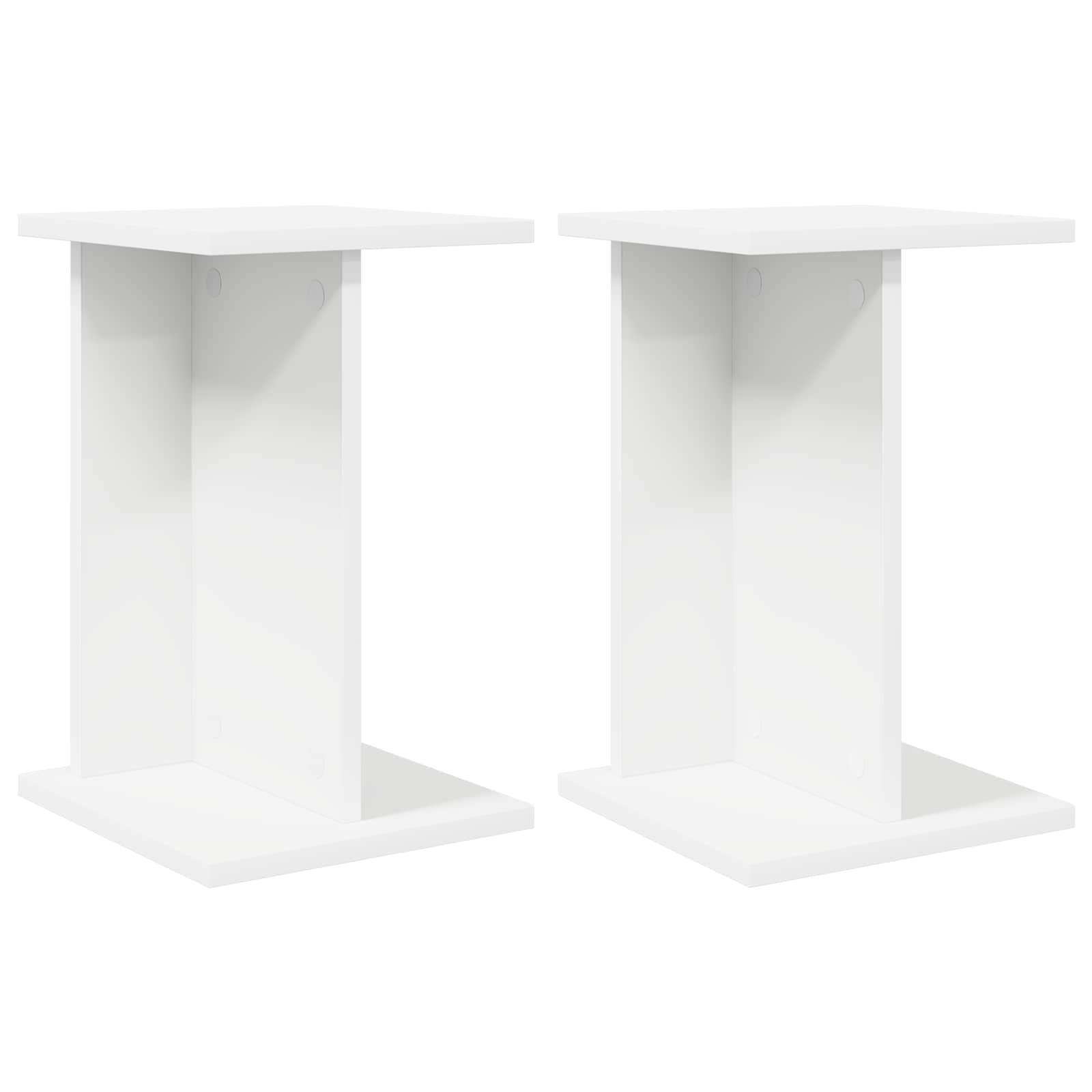 Supporto per piante 2 pz Bianco 25 x 25,5 x 40,5 cm
