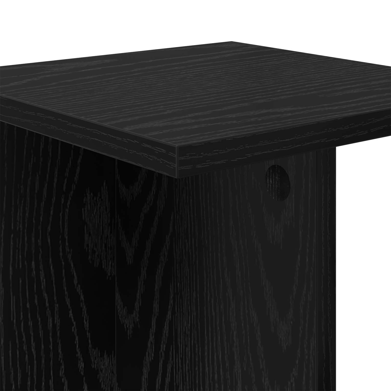 Supporto per piante Rovere Nero 25 x 25,5 x 40,5 cm