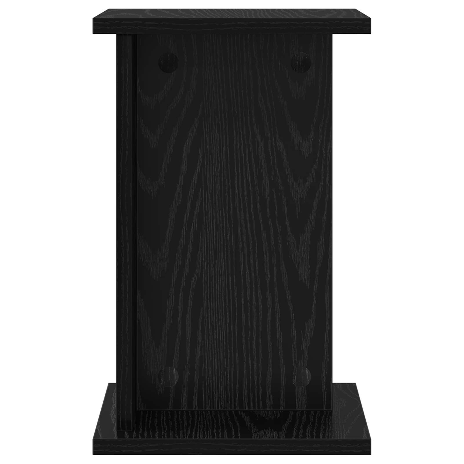 Supporto per piante 2 pz Rovere Nero 25 x 25,5 x 40,5 cm