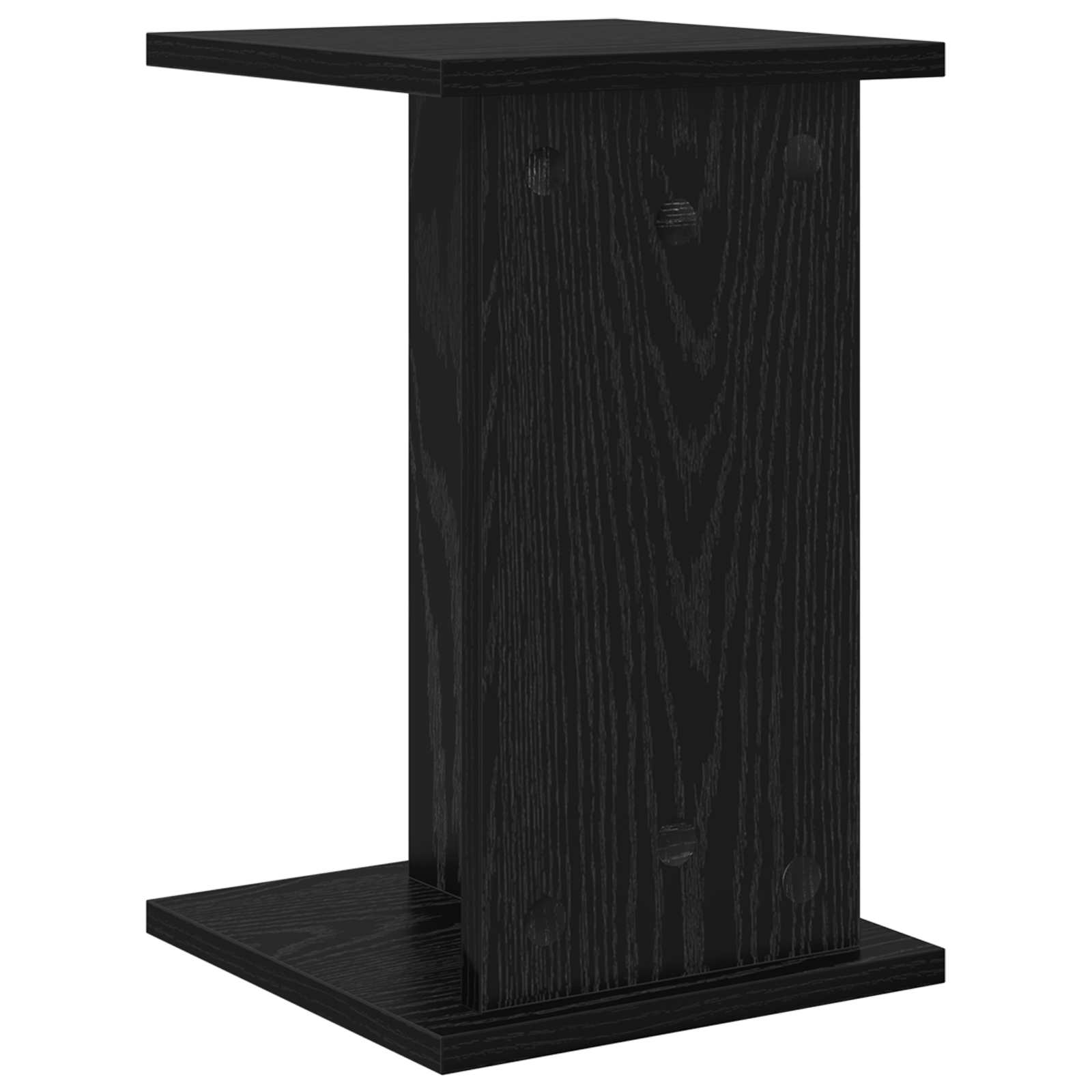 Supporto per piante 2 pz Rovere Nero 25 x 25,5 x 40,5 cm