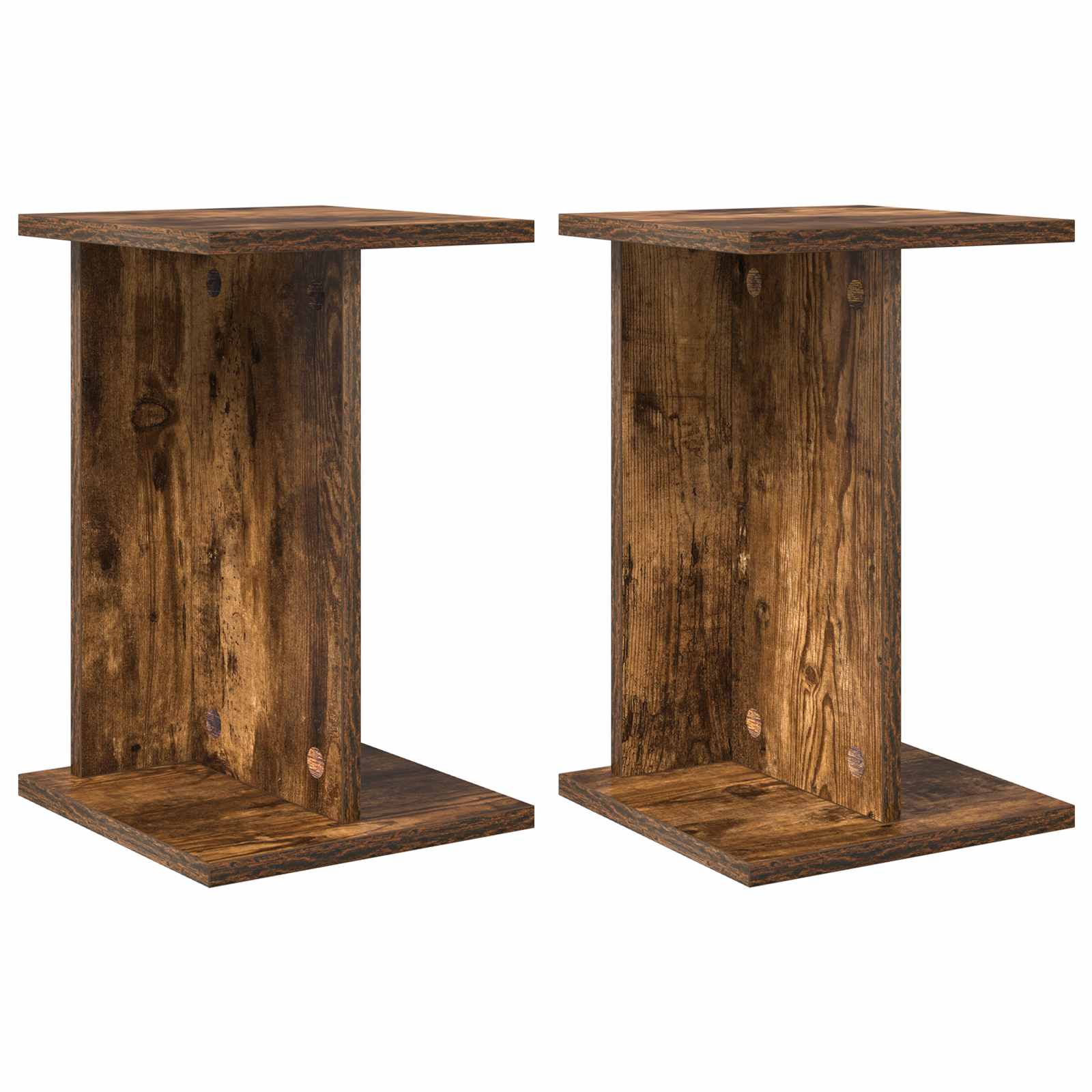 Supporto per piante 2 pz Rovere Fumo 25 x 25,5 x 40,5 cm