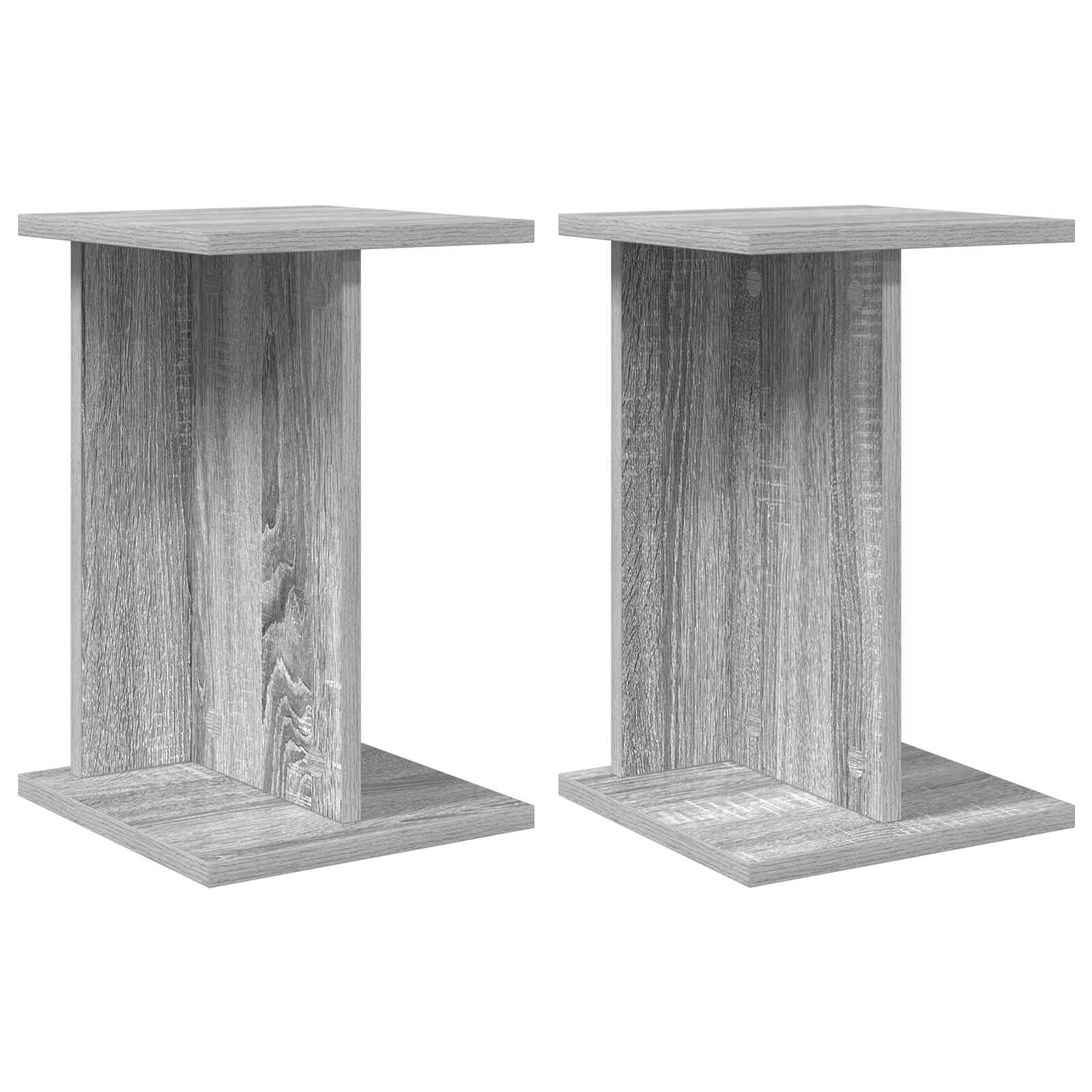 Supporto per piante 2 pz Sonoma grigio 25 x 25,5 x 40,5 cm