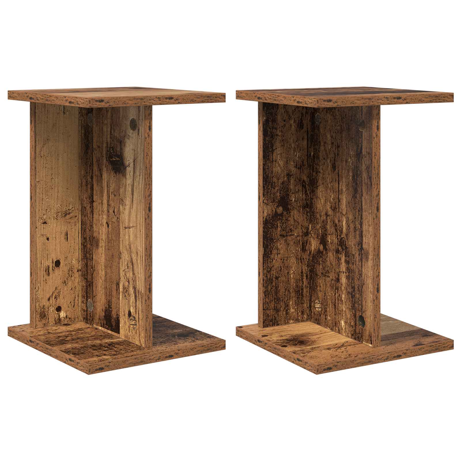 Supporto per piante 2 pz Legno antico 25 x 25,5 x 40,5 cm