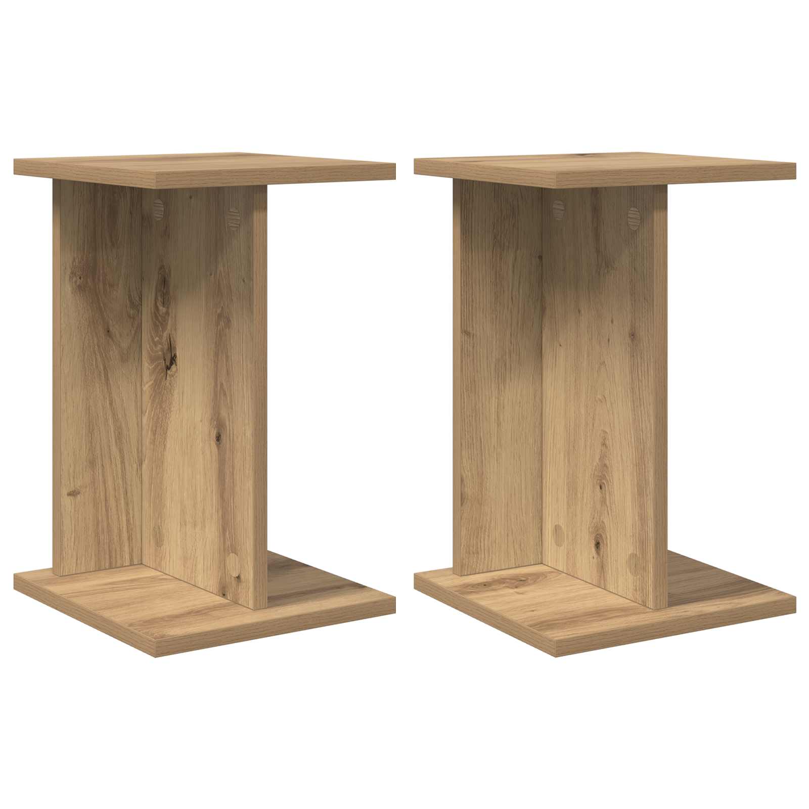 Supporto per piante 2 pz Rovere Artigianale 25 x 25,5 x 40,5 cm