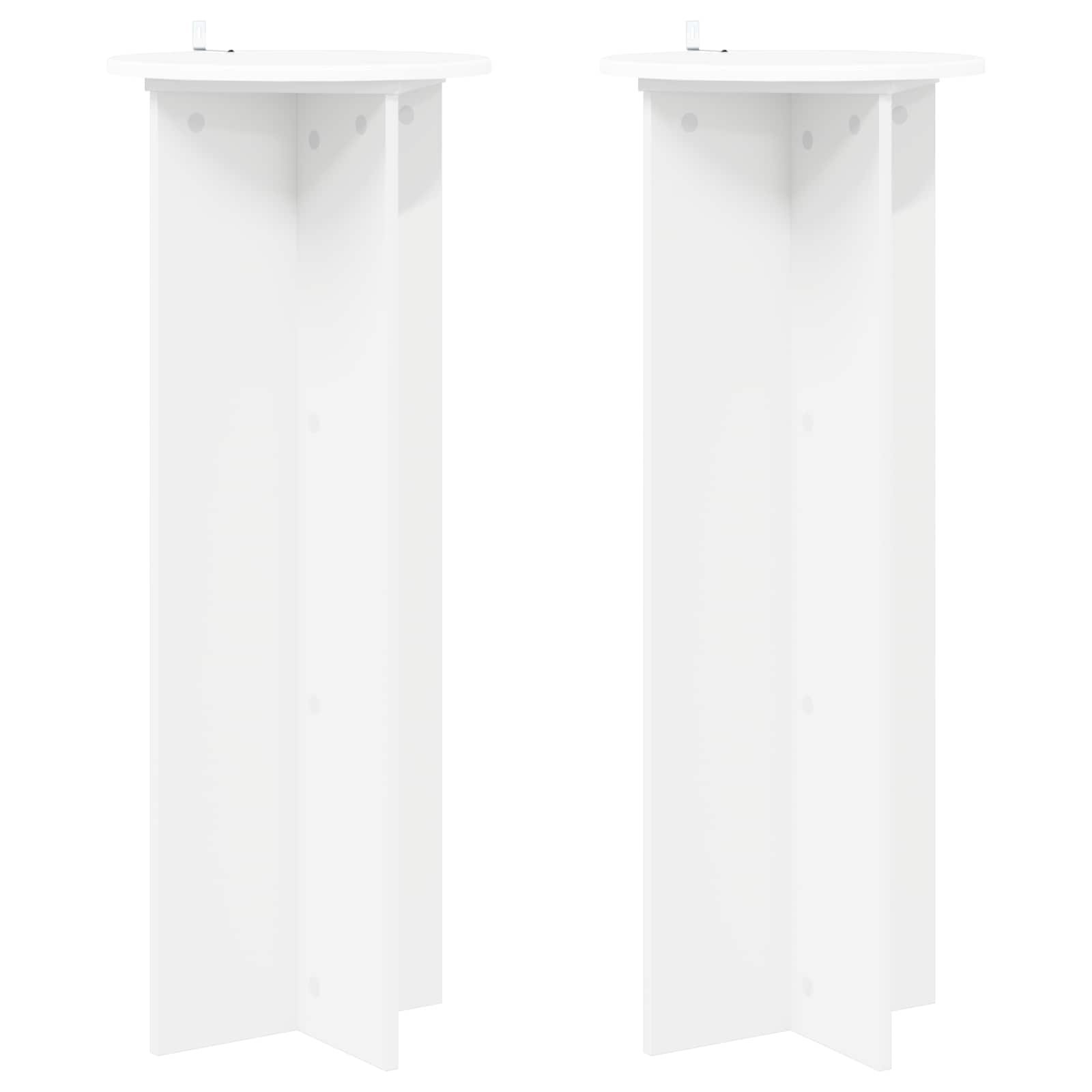 Supporto per piante 2 pz Bianco Ø40 x 100 cm