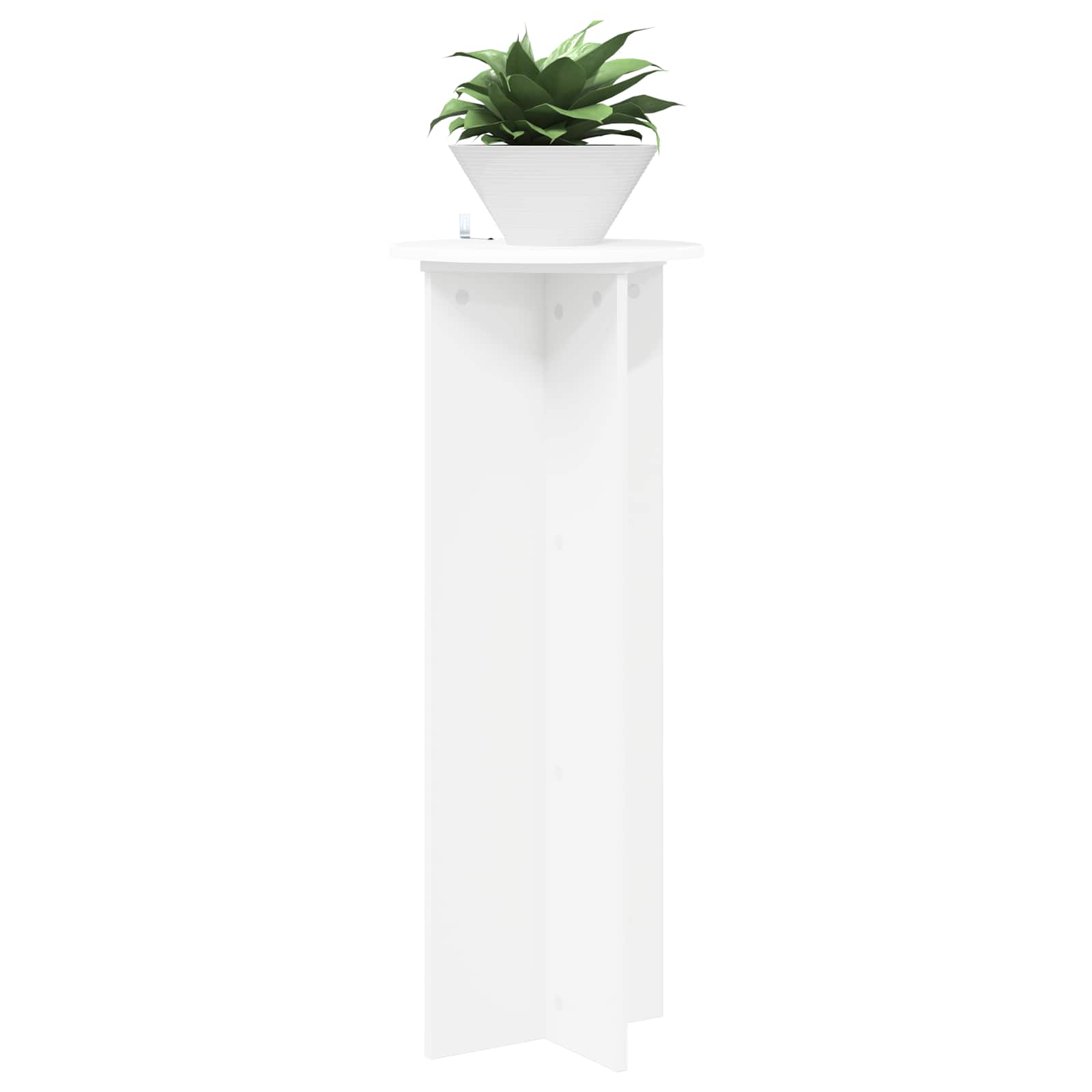 Supporto per piante 2 pz Bianco Ø40 x 100 cm