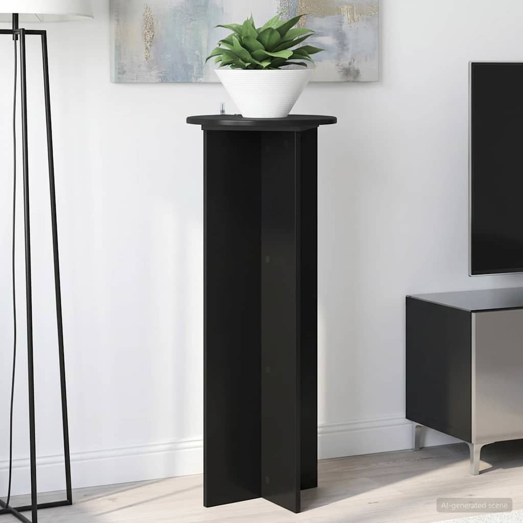 Supporto per piante 2 pz Nero Ø40 x 100 cm Legno ingegnerizzato