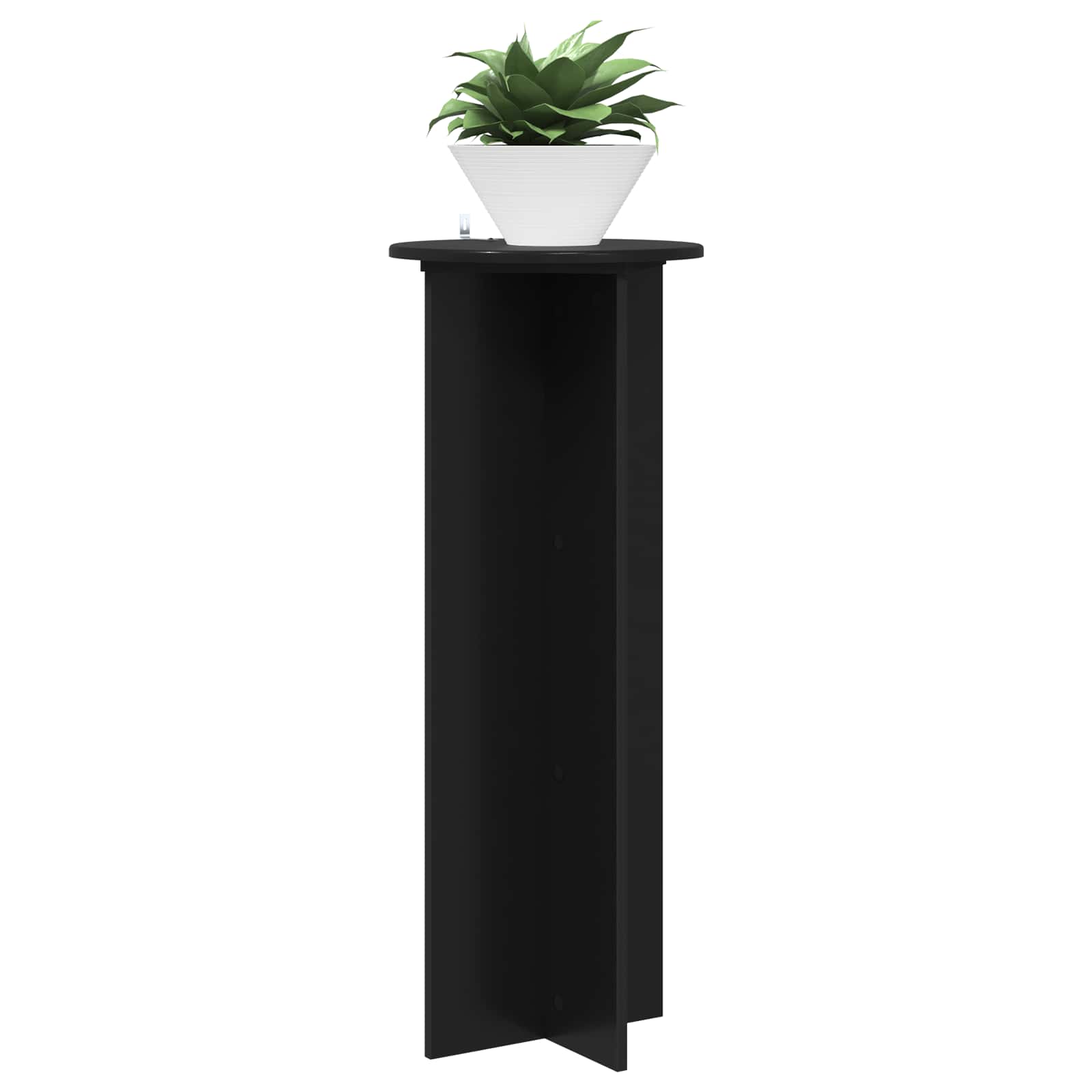 Supporto per piante 2 pz Nero Ø40 x 100 cm Legno ingegnerizzato