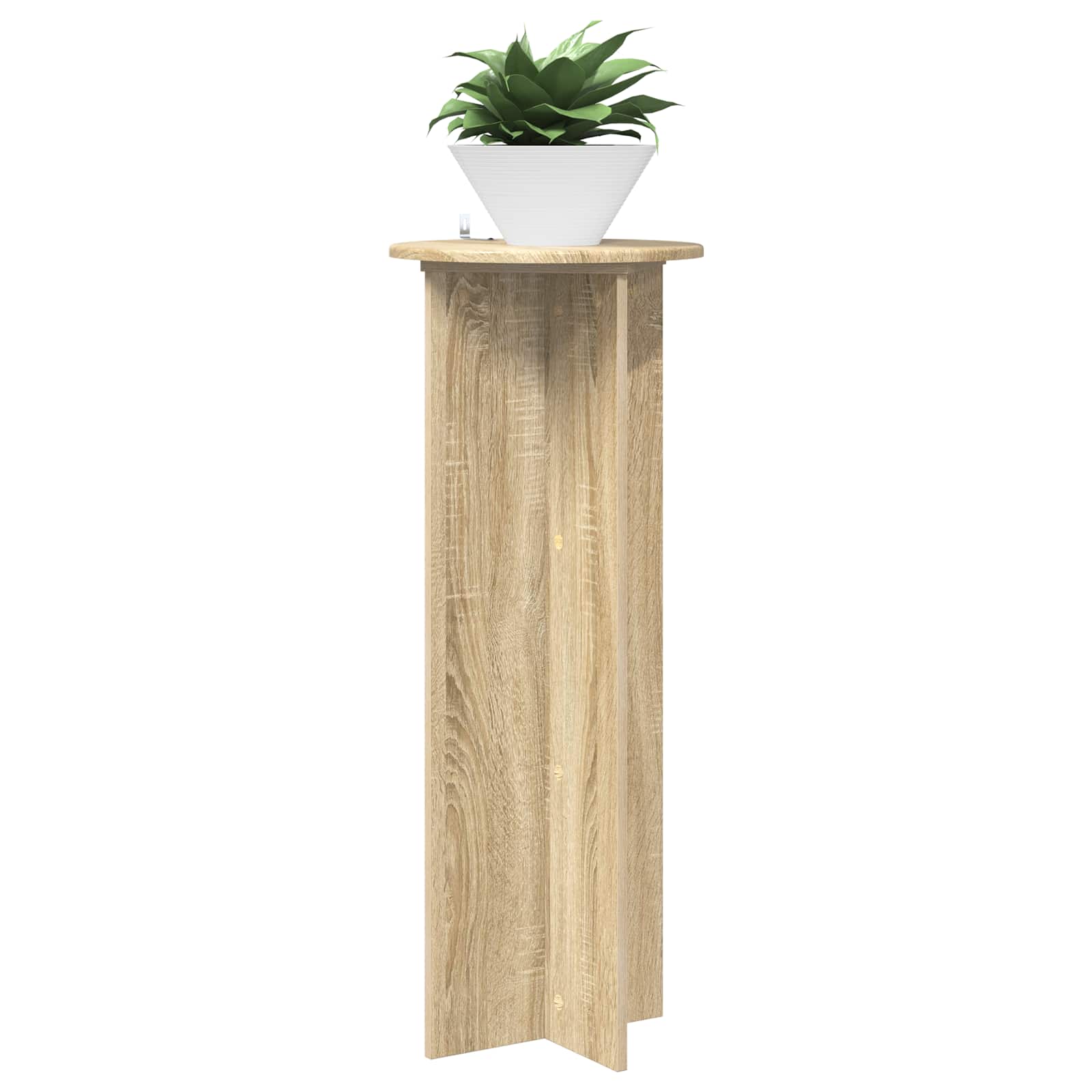 Supporto per piante 2 pz Rovere Sonoma Ø40 x 100 cm