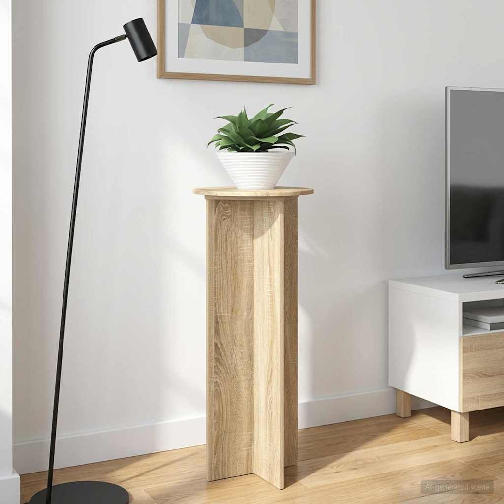 Supporto per piante 2 pz Rovere Sonoma Ø40 x 100 cm