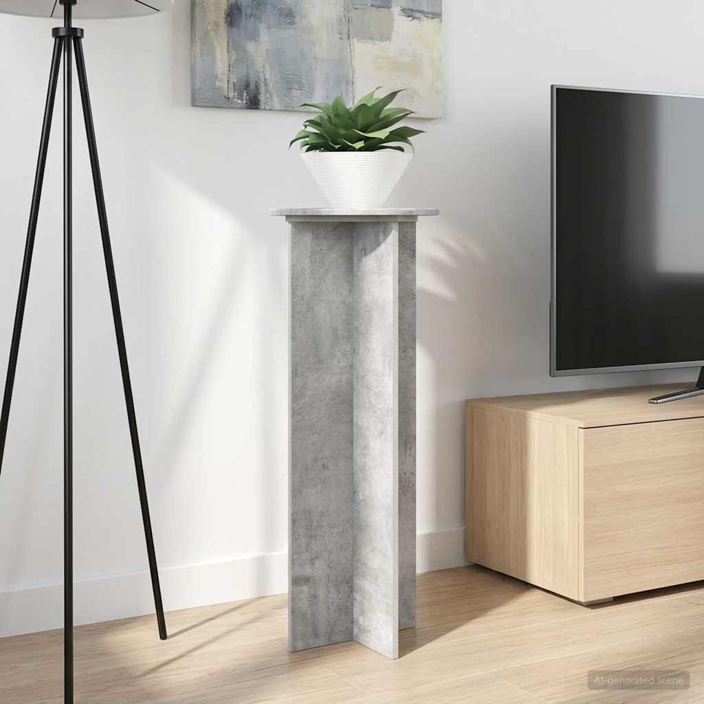 Supporto per piante 2 pz Grigio Cemento Ø40 x 100 cm