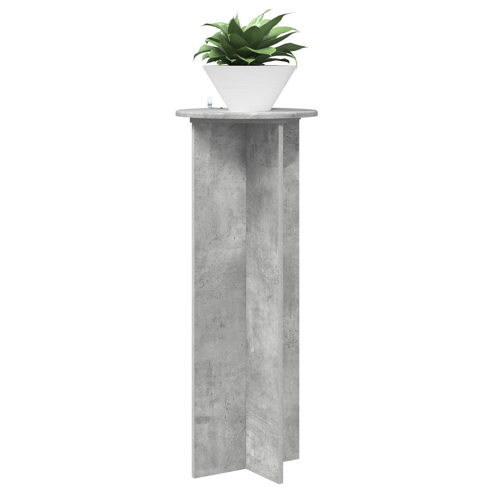 Supporto per piante 2 pz Grigio Cemento Ø40 x 100 cm