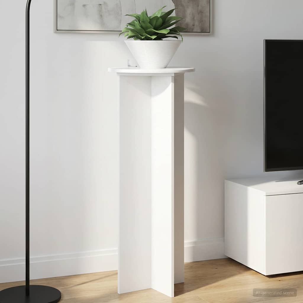 Supporto per piante 2 pz Bianco Lucido Ø40 x 100 cm