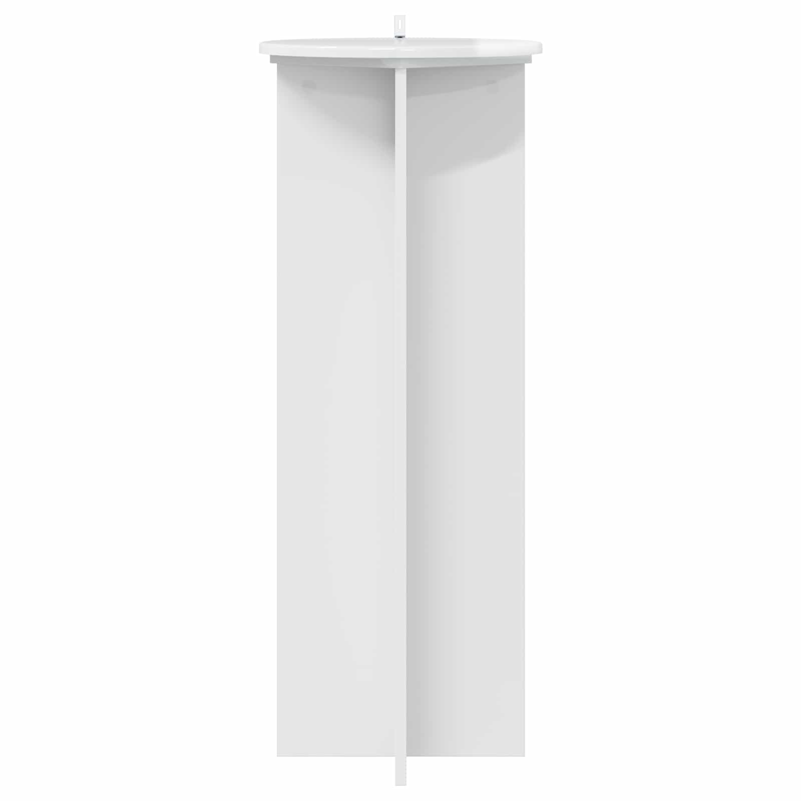 Supporto per piante 2 pz Bianco Lucido Ø40 x 100 cm