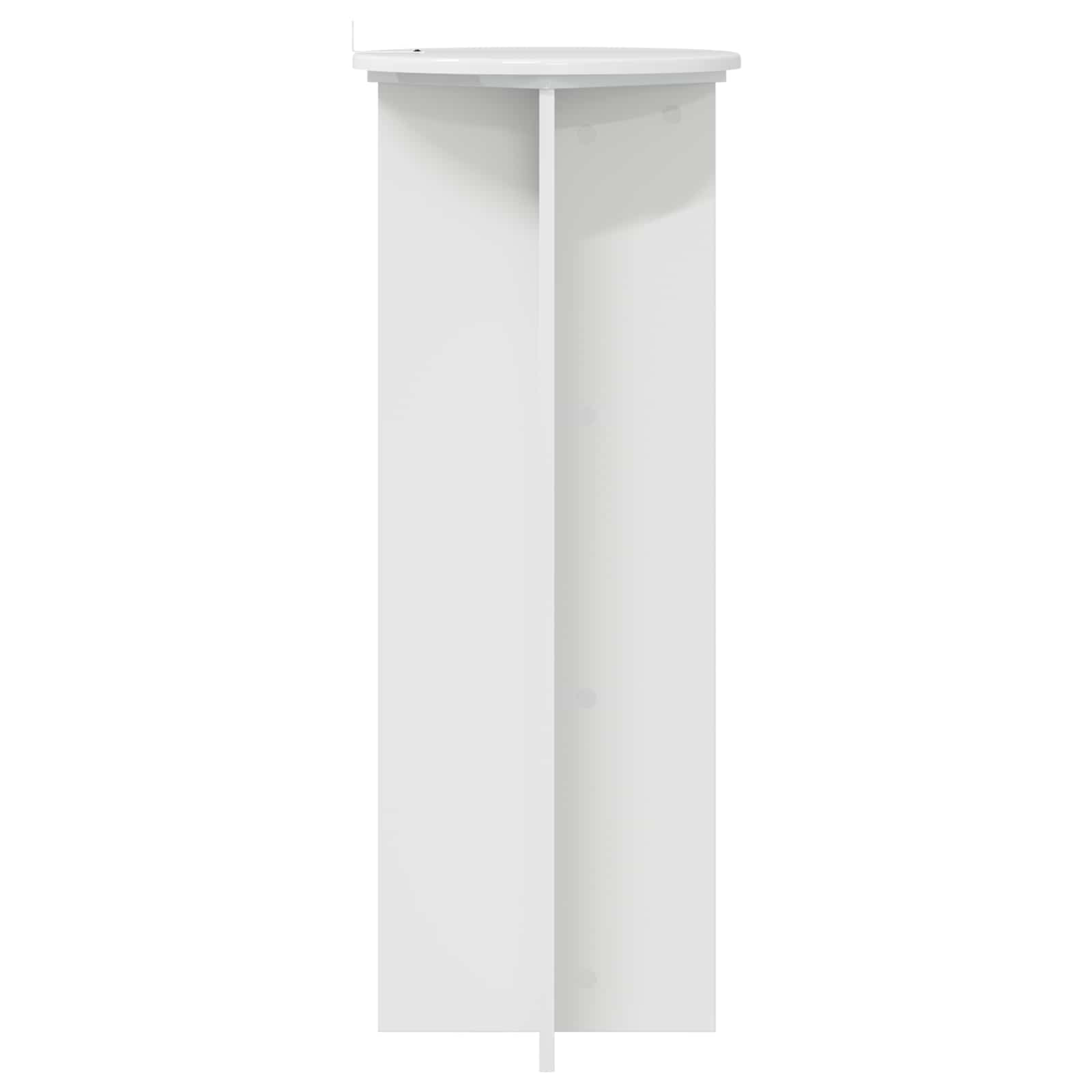 Supporto per piante 2 pz Bianco Lucido Ø40 x 100 cm