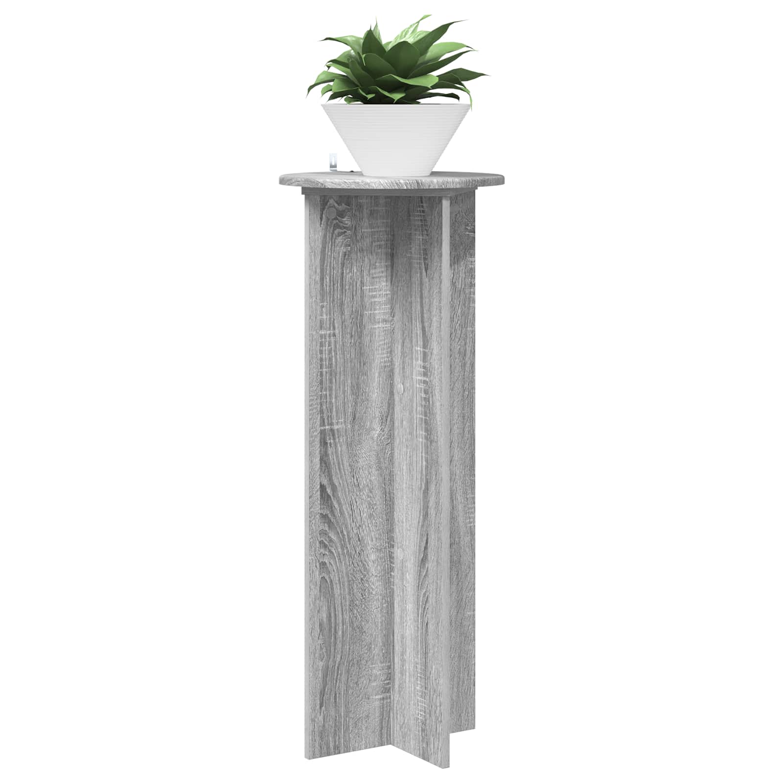 Supporto per piante 2 pz Grigio Sonoma Ø40 x 100 cm