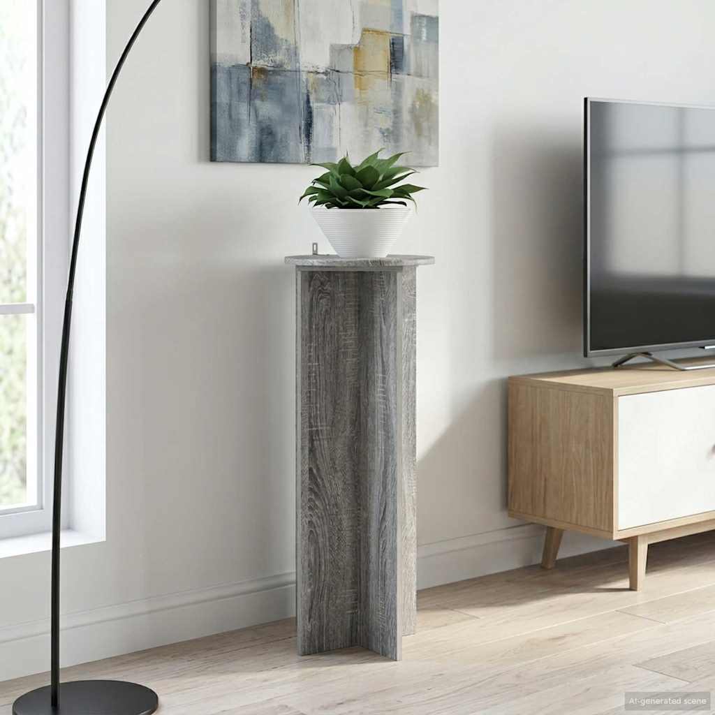 Supporto per piante 2 pz Grigio Sonoma Ø40 x 100 cm