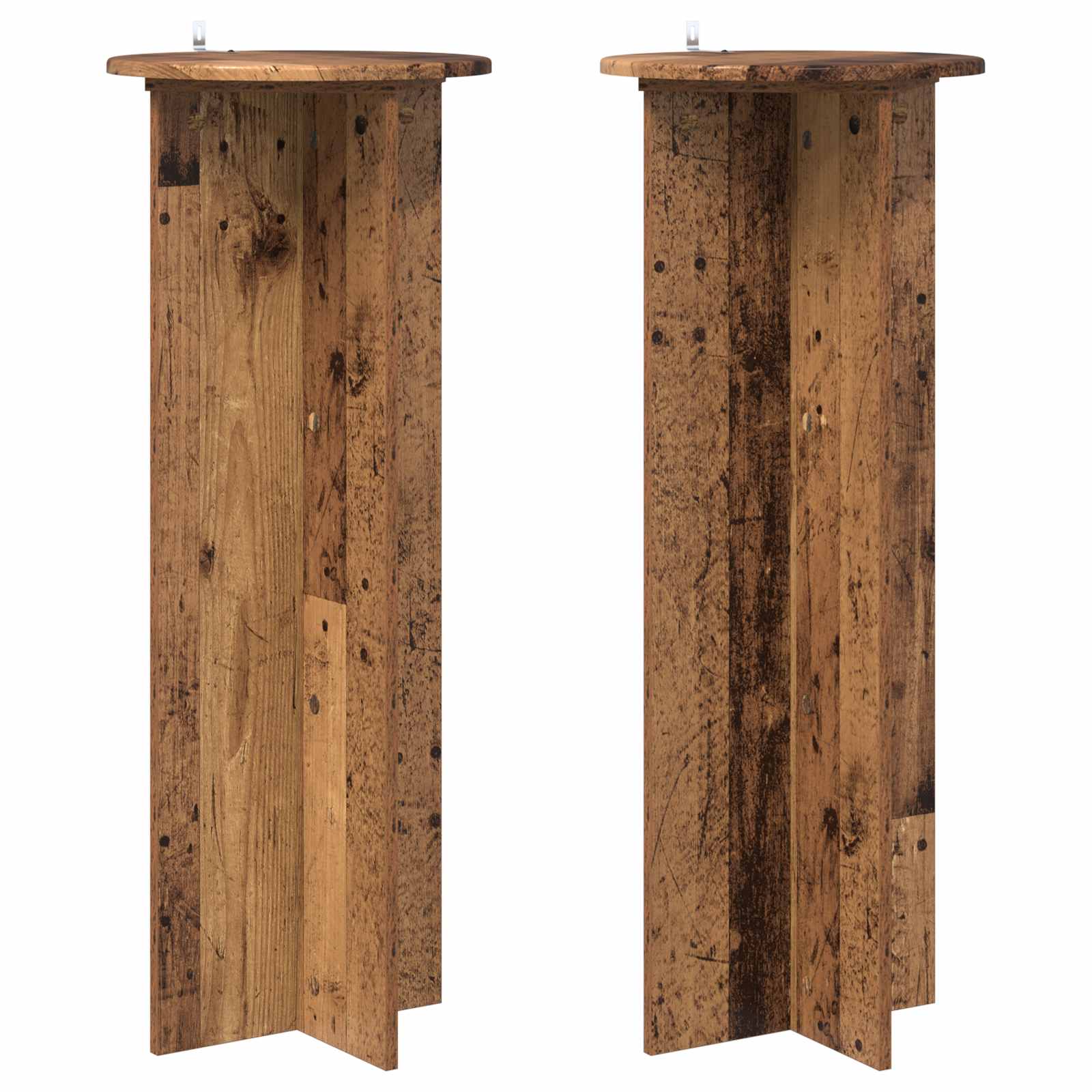Supporto per piante 2 pz Legno antico Ø40 x 100 cm