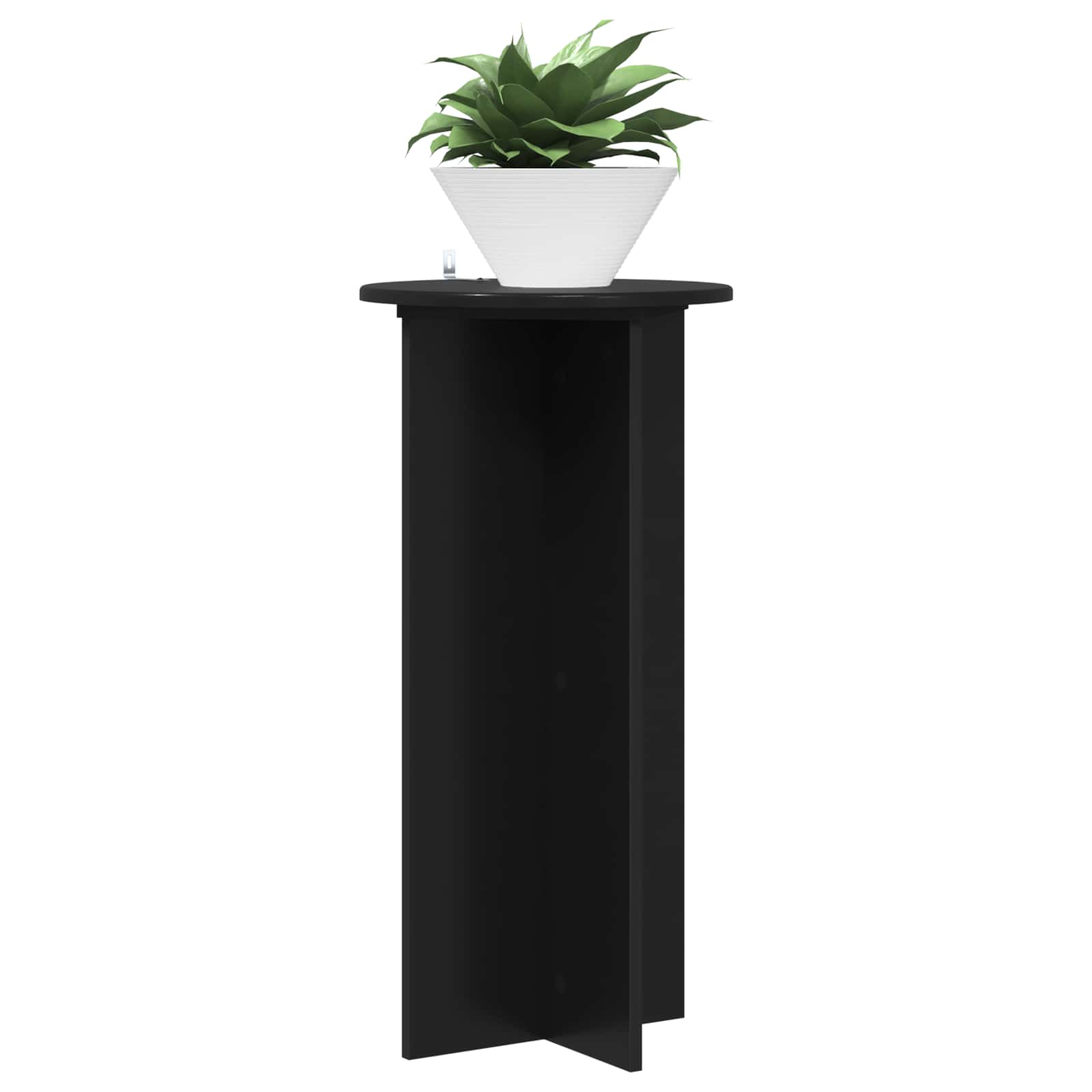 Supporto per piante 2 pz Nero 40 x 40 x 80 cm