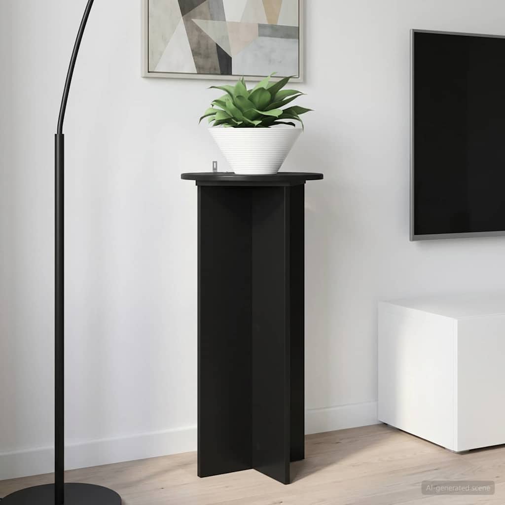 Supporto per piante 2 pz Nero 40 x 40 x 80 cm