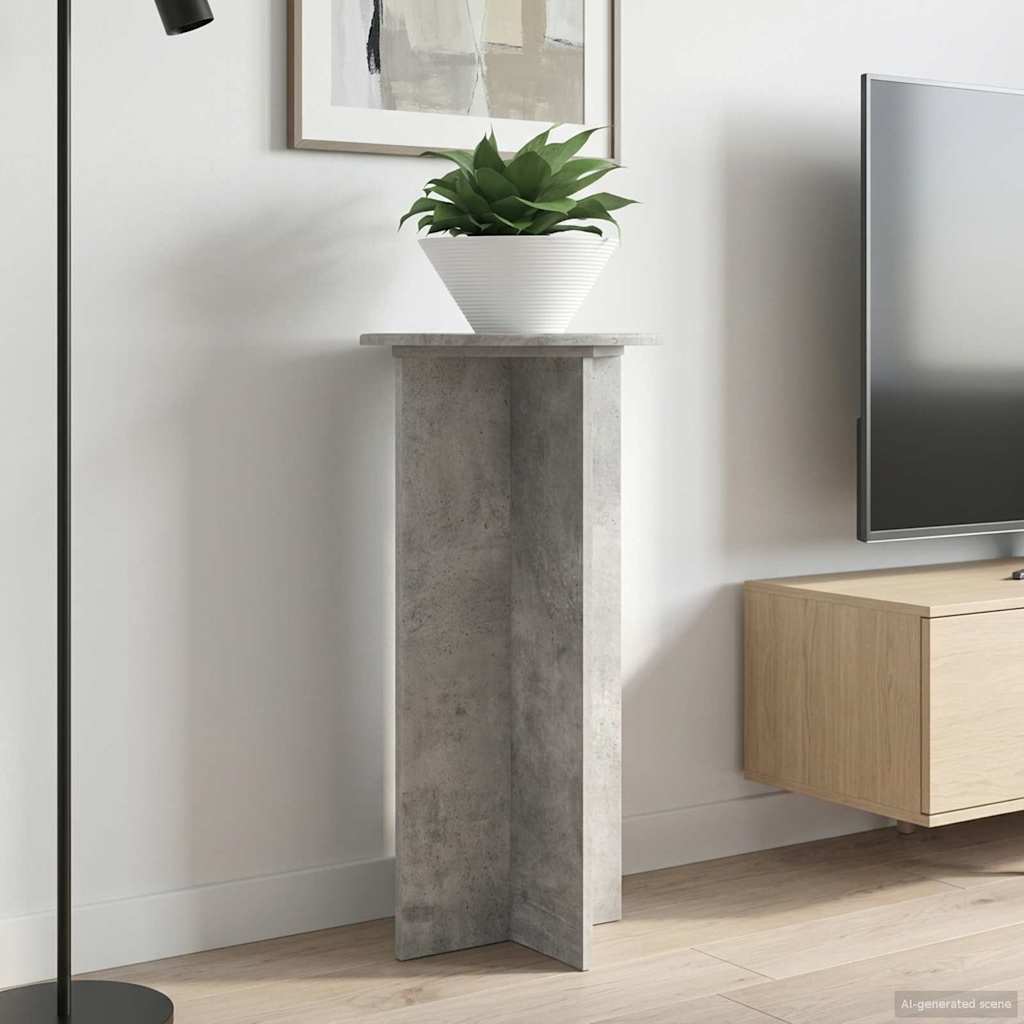 Supporto per piante 2 pz Grigio Cemento 40 x 40 x 80 cm
