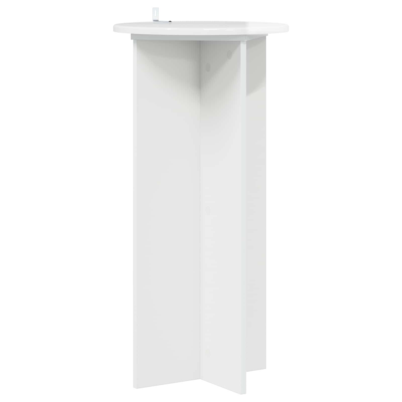 Supporto per piante 2 pz Bianco Lucido 40 x 40 x 80 cm