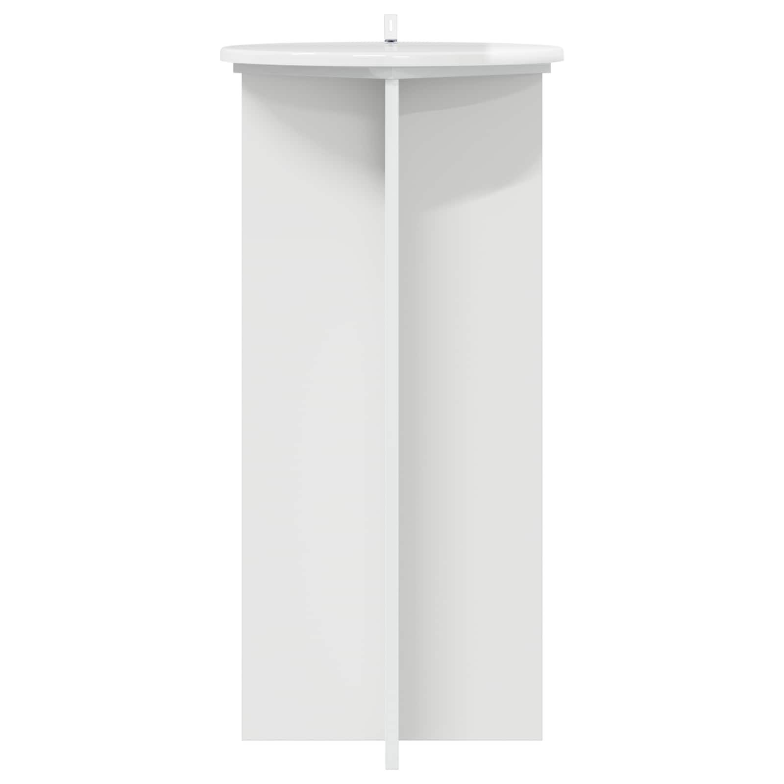 Supporto per piante 2 pz Bianco Lucido 40 x 40 x 80 cm