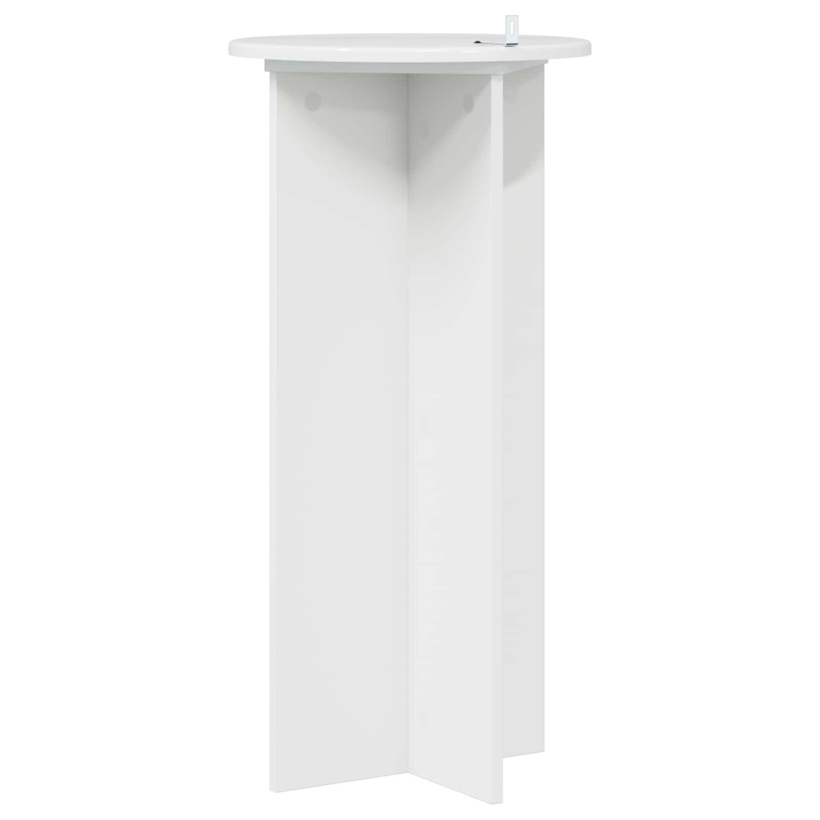 Supporto per piante 2 pz Bianco Lucido 40 x 40 x 80 cm