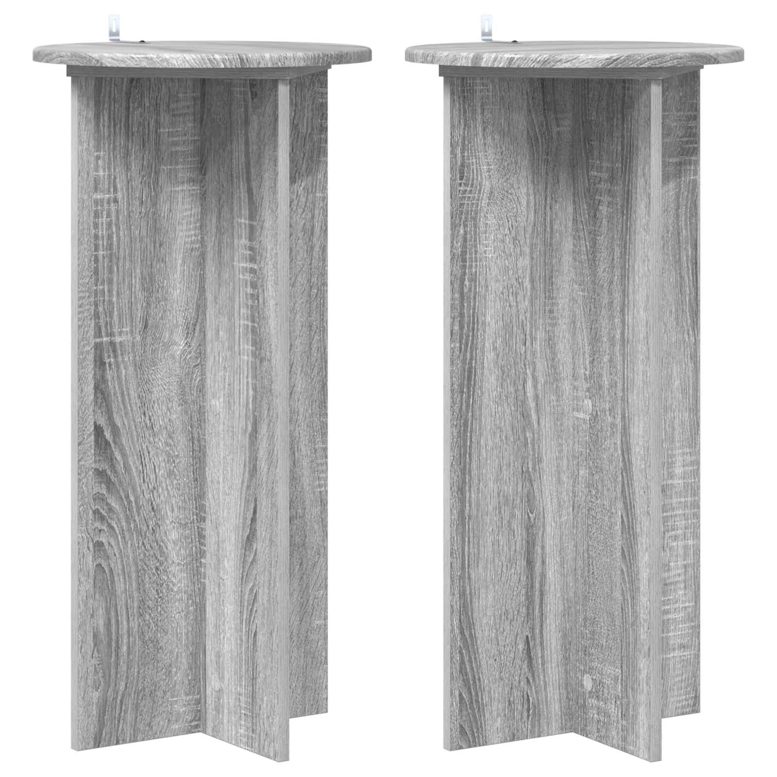 Supporto per piante 2 pz Grigio Sonoma 40 x 40 x 80 cm
