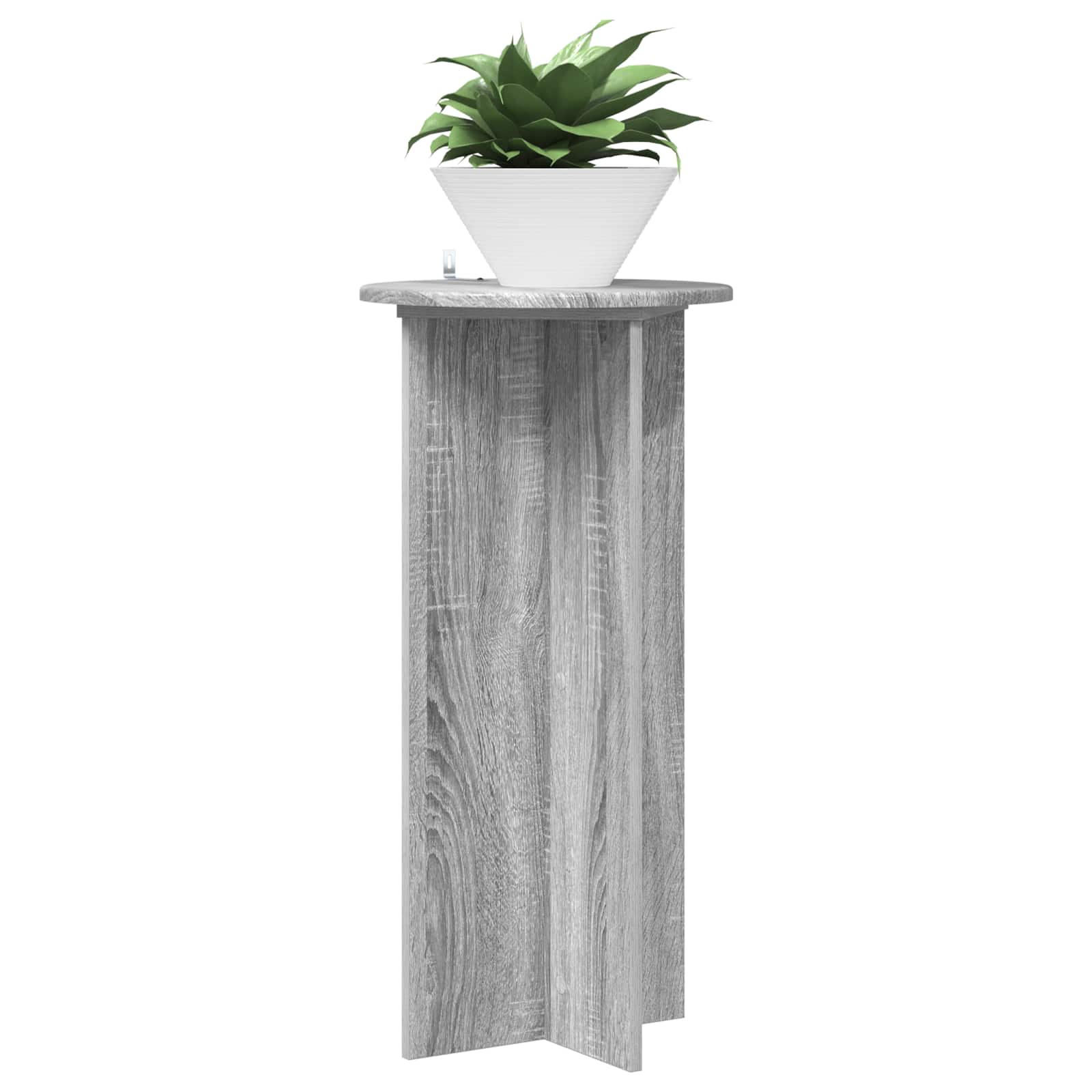 Supporto per piante 2 pz Grigio Sonoma 40 x 40 x 80 cm
