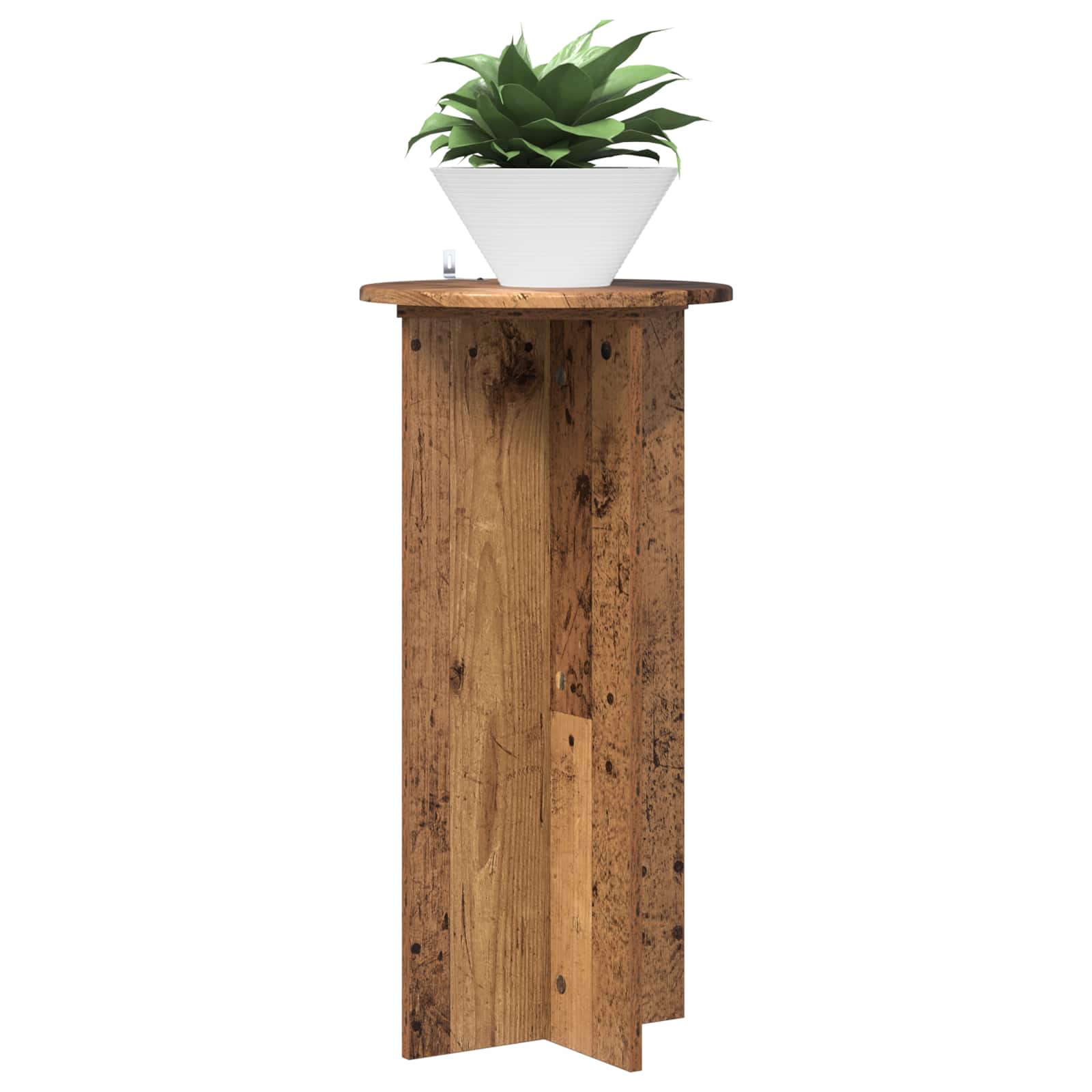 Supporto per piante 2 pz Legno antico 40 x 40 x 80 cm