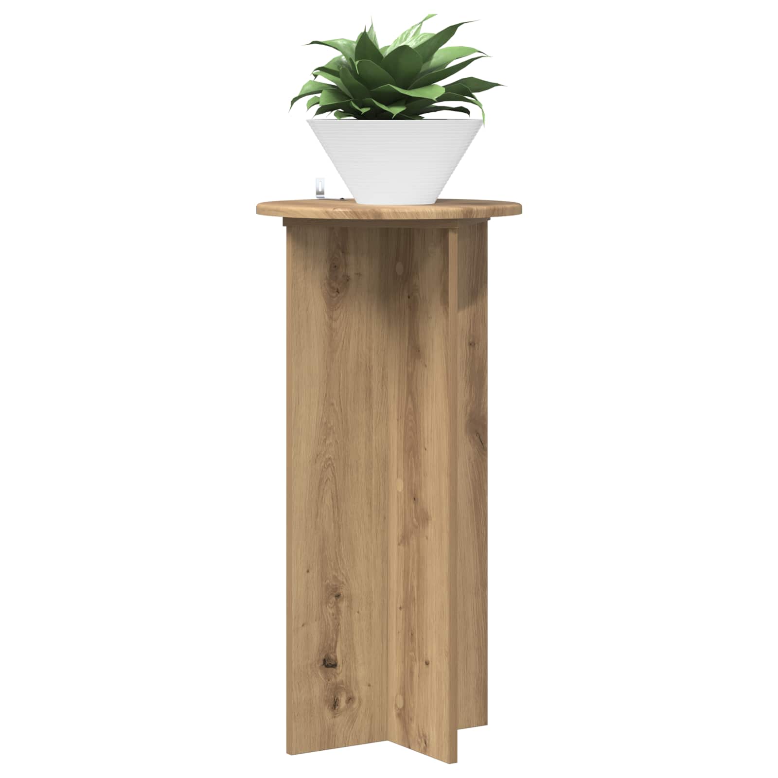 Supporto per piante 2 pz Rovere Artigianale 40 x 40 x 80 cm