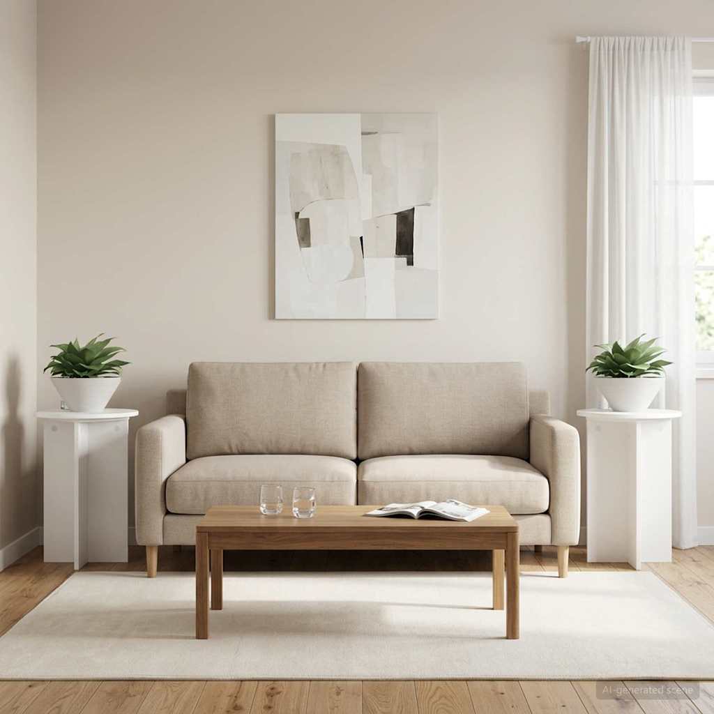 Supporto per piante 2 pz Bianco Ø40 x 60 cm