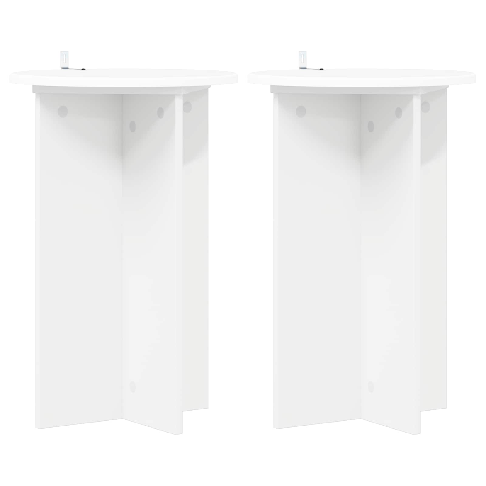 Supporto per piante 2 pz Bianco Ø40 x 60 cm