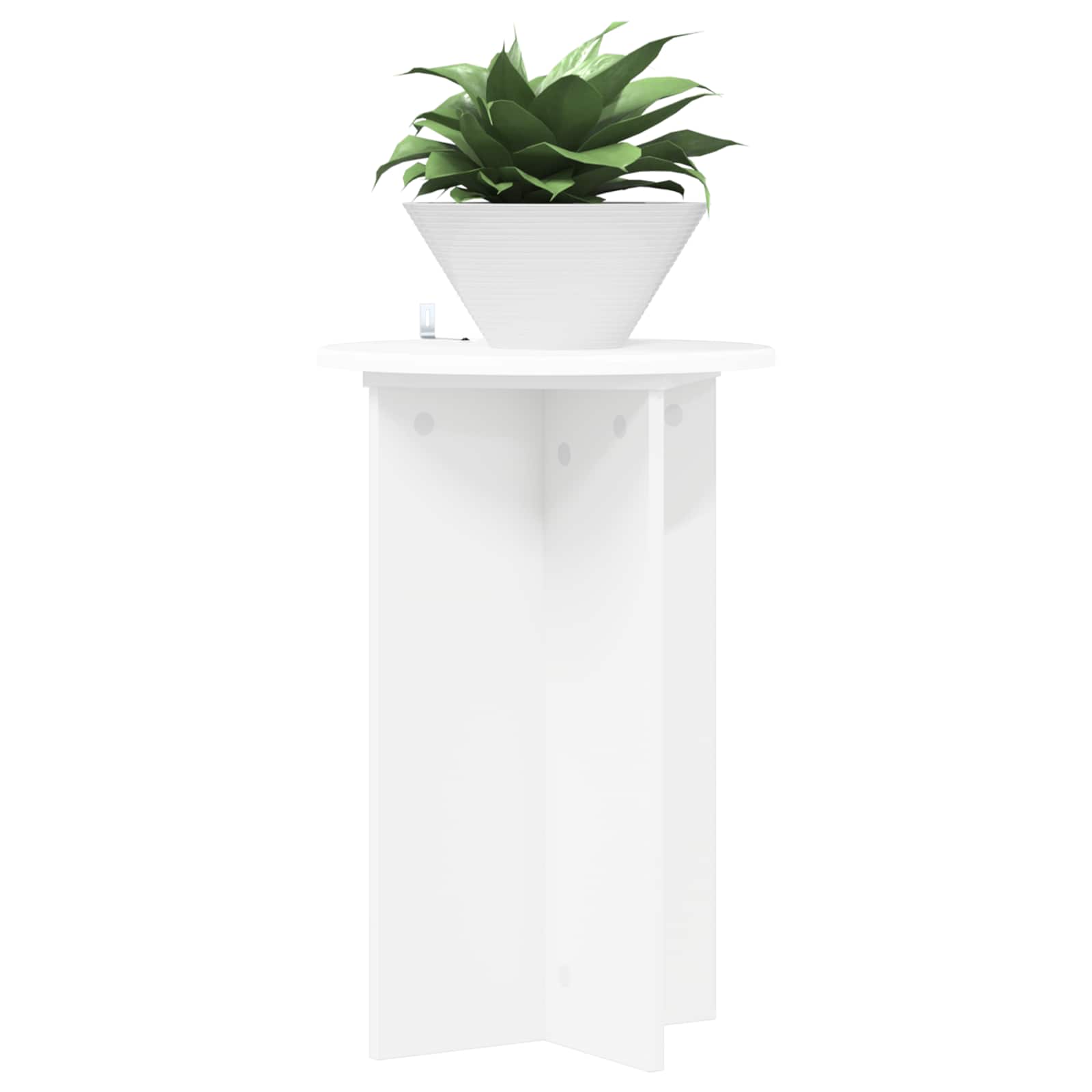 Supporto per piante 2 pz Bianco Ø40 x 60 cm