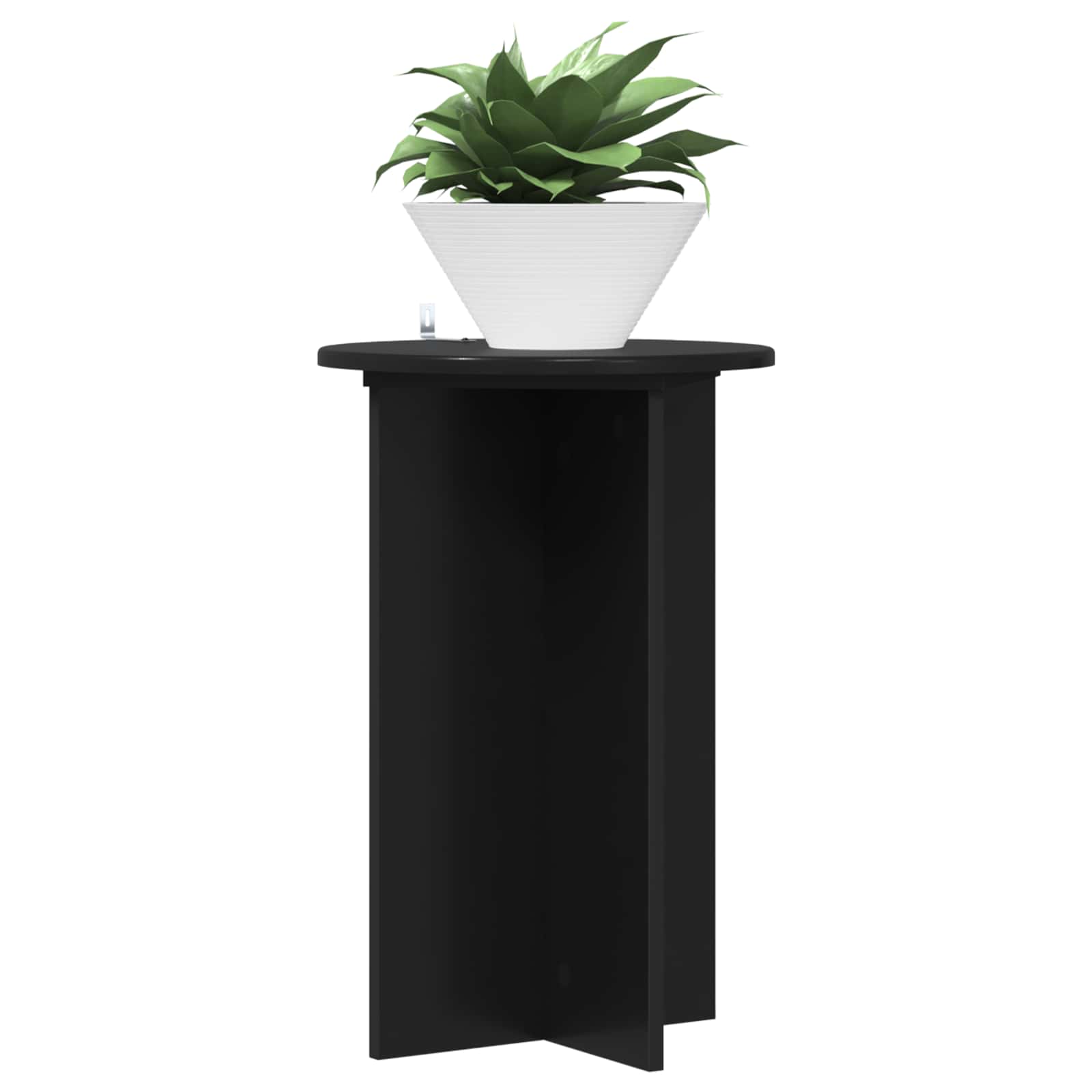 Supporto per piante 2 pz Nero Ø40 x 60 cm Legno ingegnerizzato