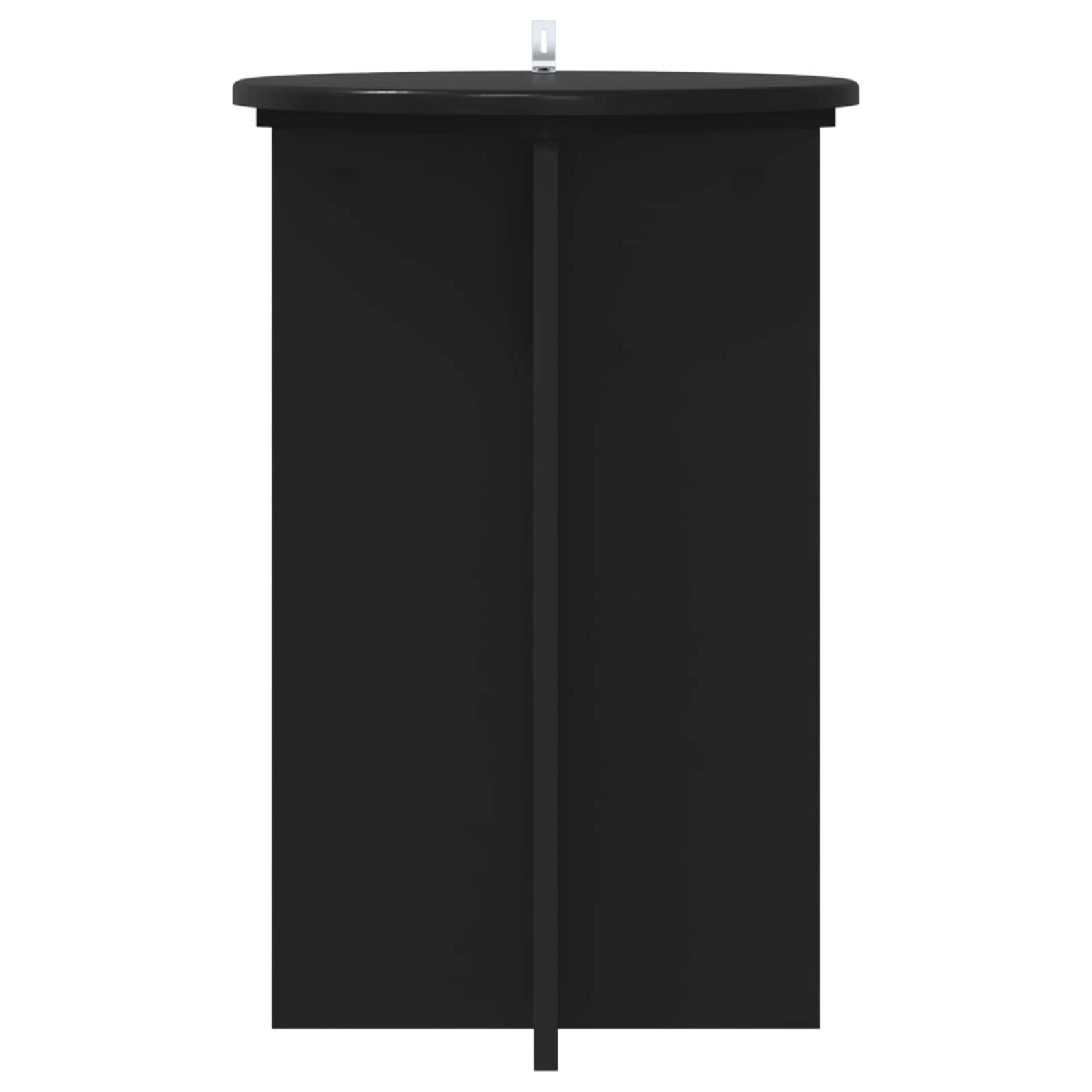 Supporto per piante 2 pz Nero Ø40 x 60 cm Legno ingegnerizzato