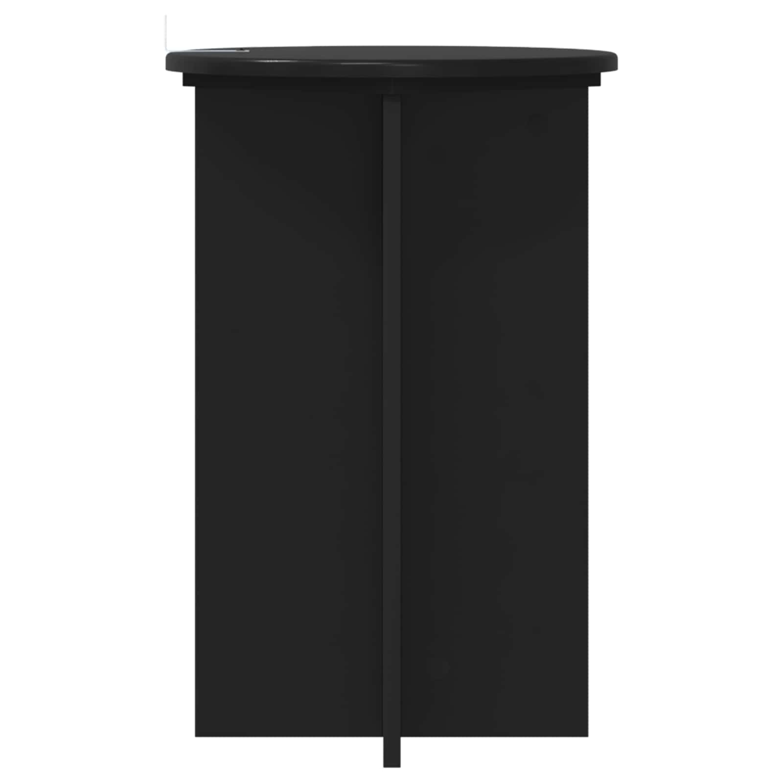 Supporto per piante 2 pz Nero Ø40 x 60 cm Legno ingegnerizzato