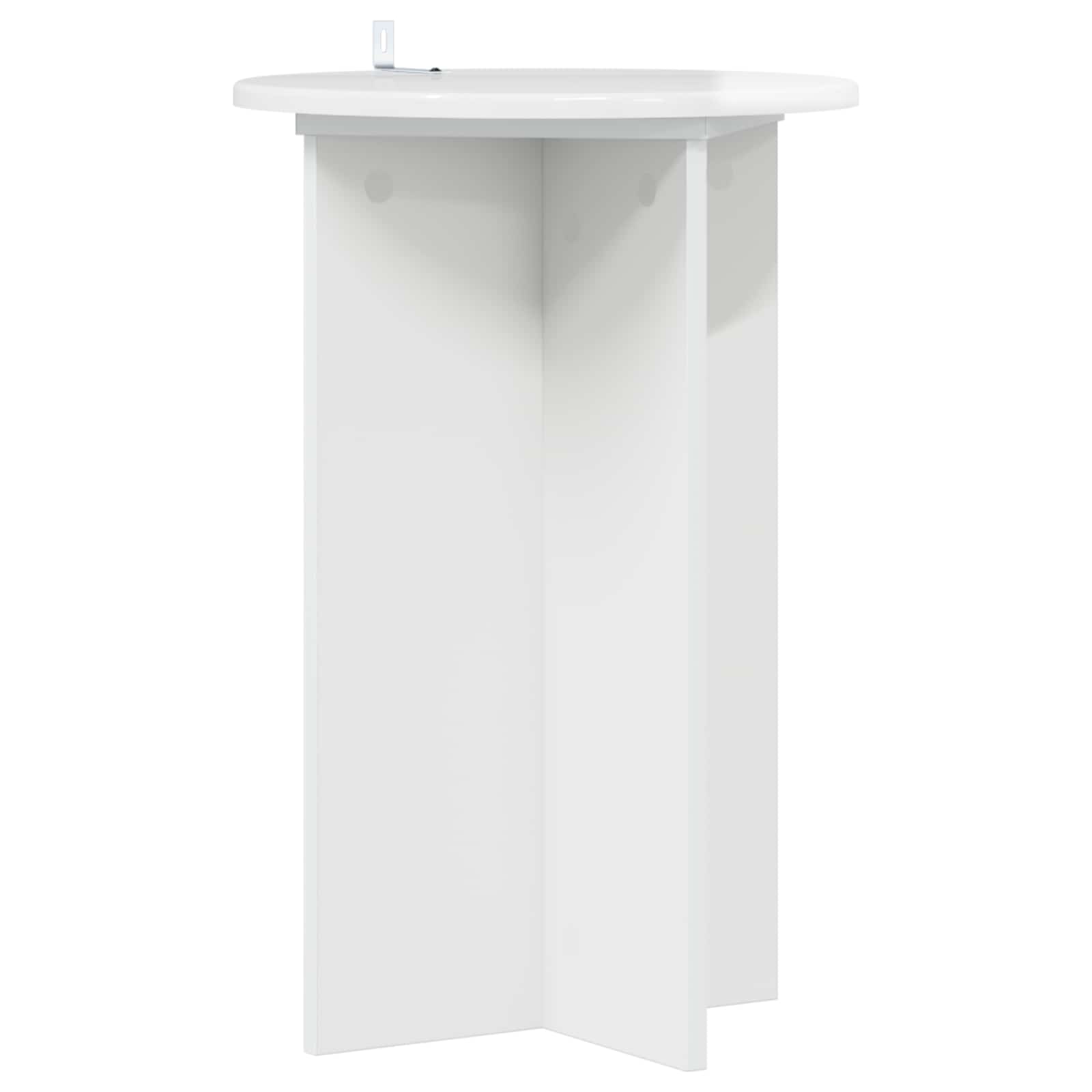 Supporto per piante 2 pz Bianco Lucido Ø40 x 60 cm