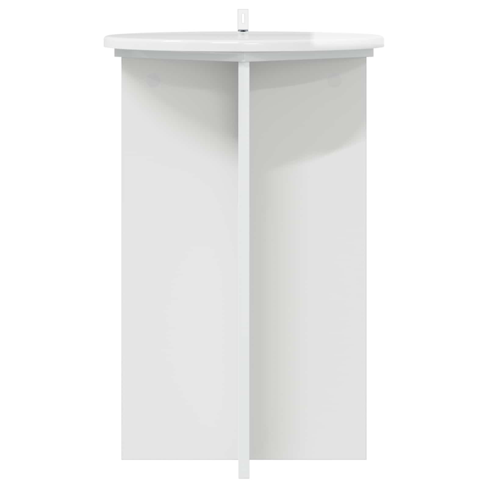 Supporto per piante 2 pz Bianco Lucido Ø40 x 60 cm