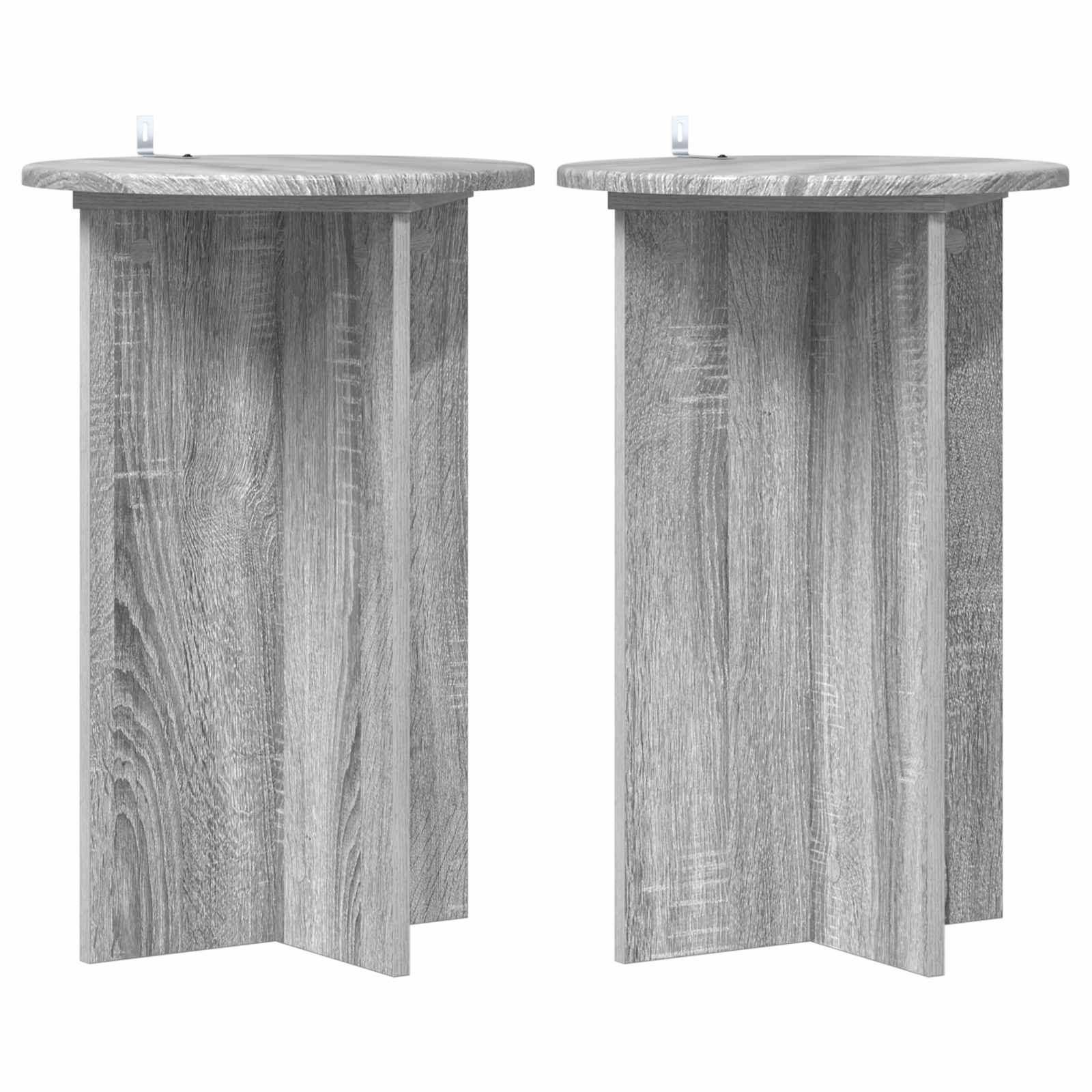 Supporto per piante 2 pz Grigio Sonoma Ø40 x 60 cm