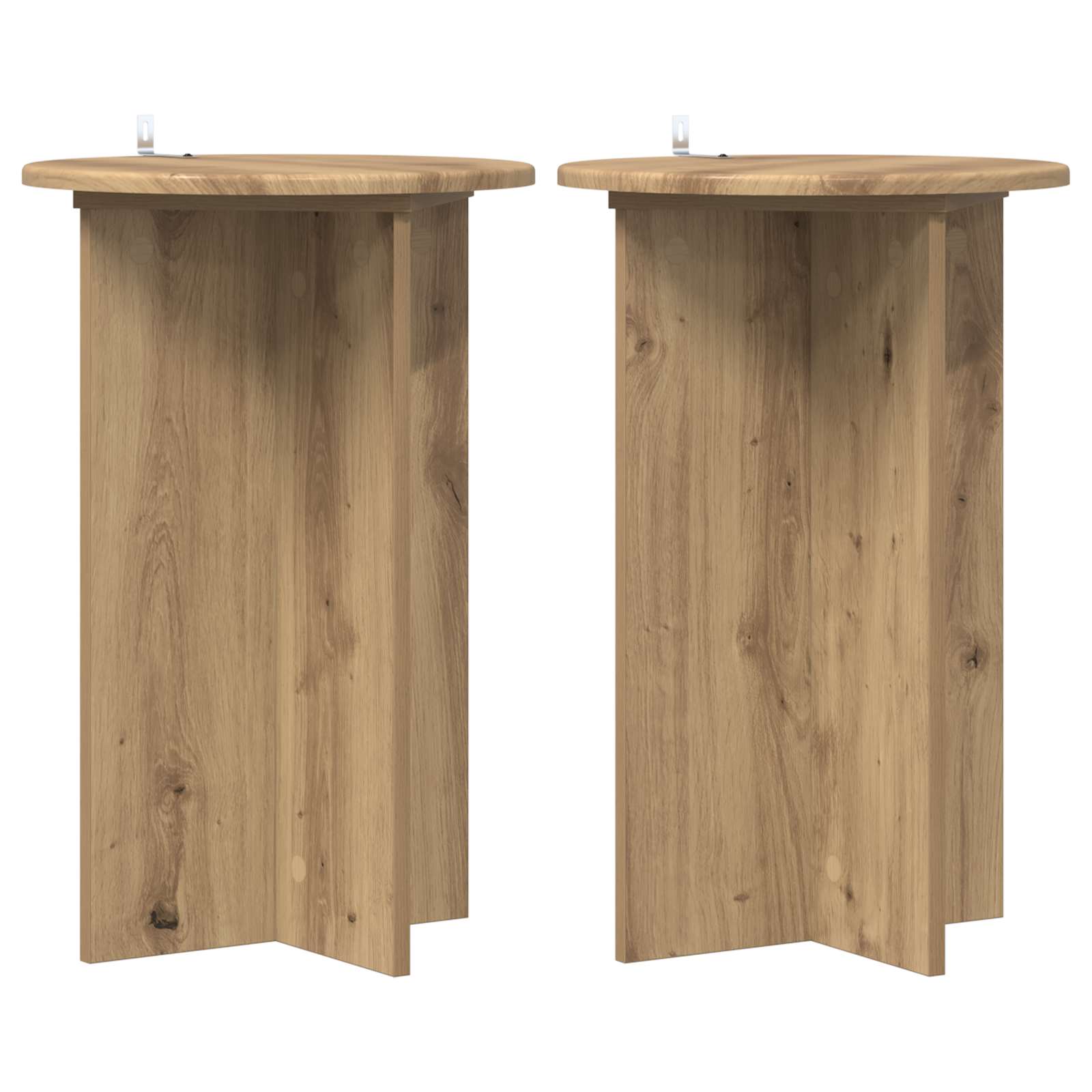 Supporto per piante 2 pz Rovere Artigianale Ø40 x 60 cm